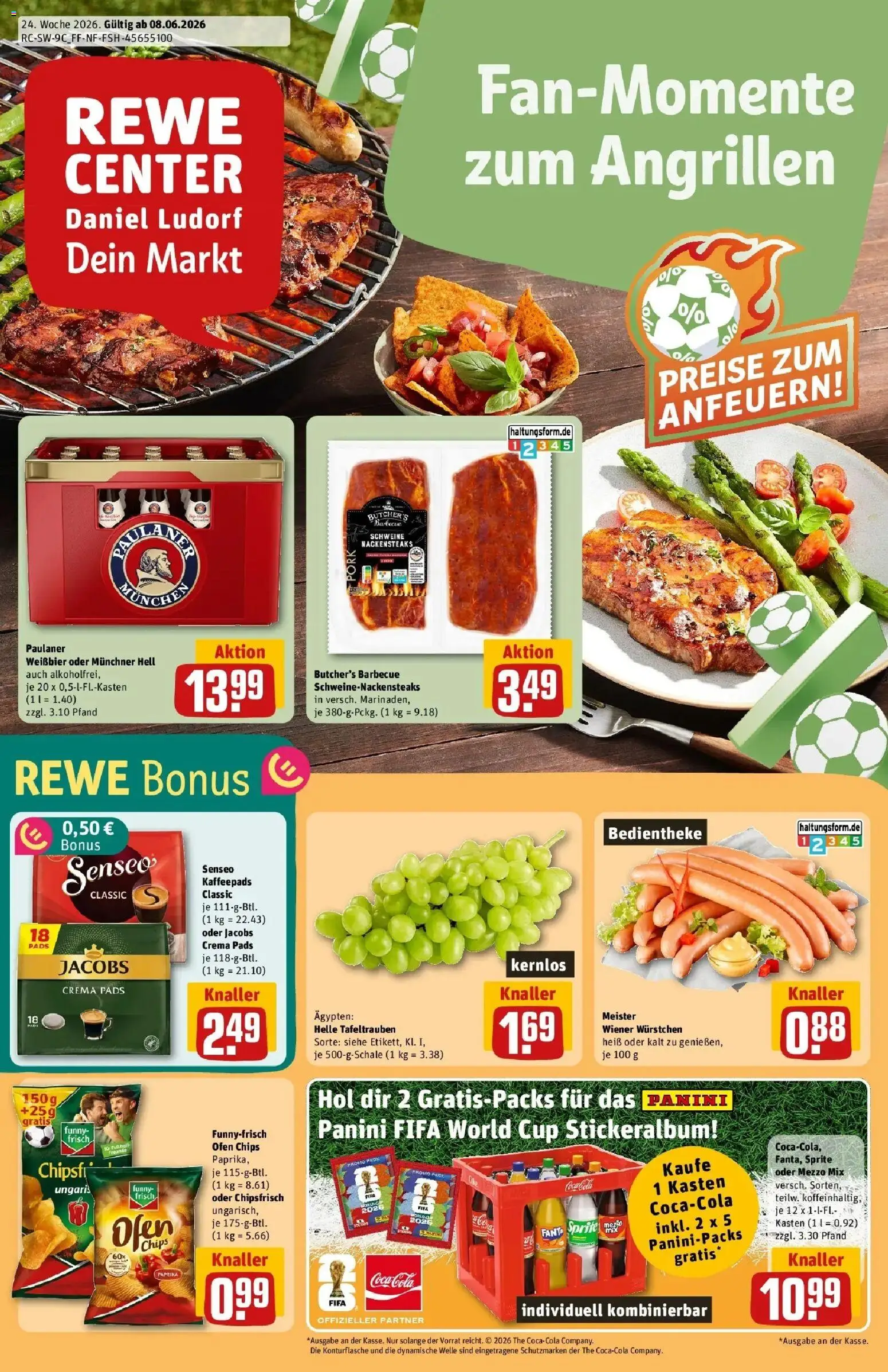 Vorschau von dem Prospekt des Geschäftes Rewe, gültig ab dem 08.06.2026