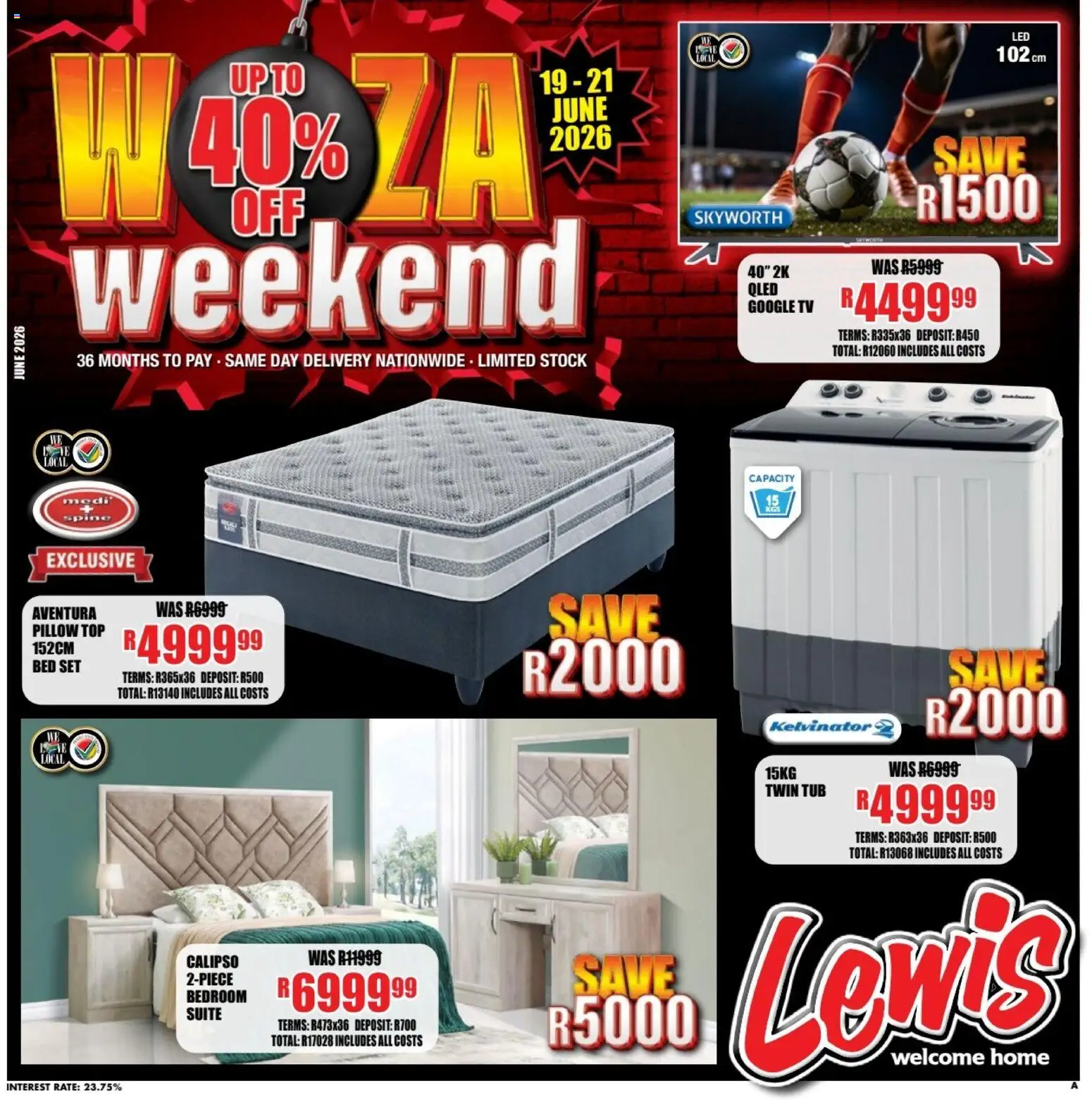 Preview of Lewis Stores flyer valid from 19/06/2026