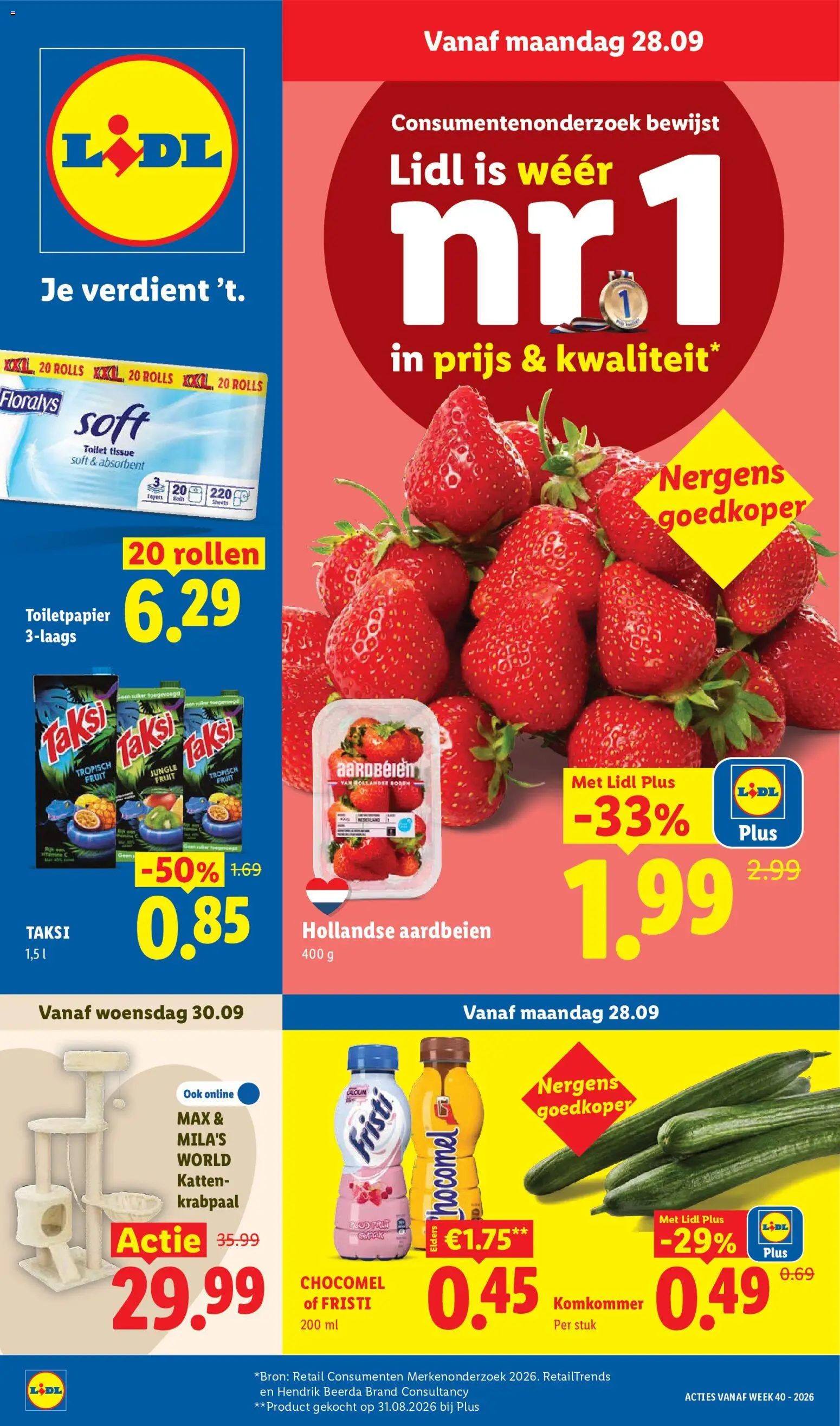 Voorbeeld van Lidl folder van winkel Lidl geldig vanaf 28-09-2026
