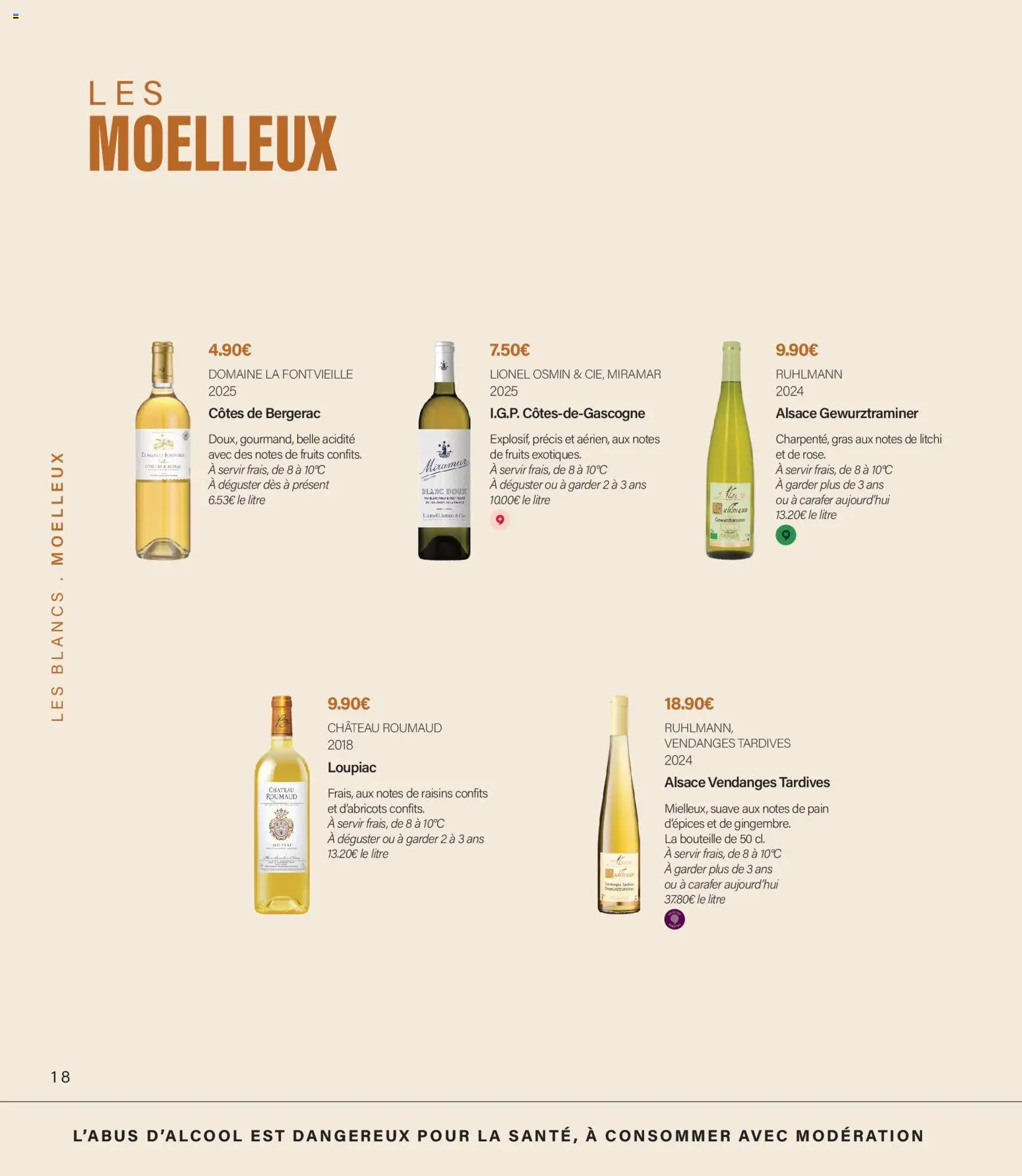 Prévisualisation de Monoprix - Guide foire aux vins du magasin Monoprix formulaire valide 11/09/2026 - Fruits, Pain, Litchi, Raisins, Gewurztraminer, Bouteille, Alsace gewurztraminer, Vendanges tardives