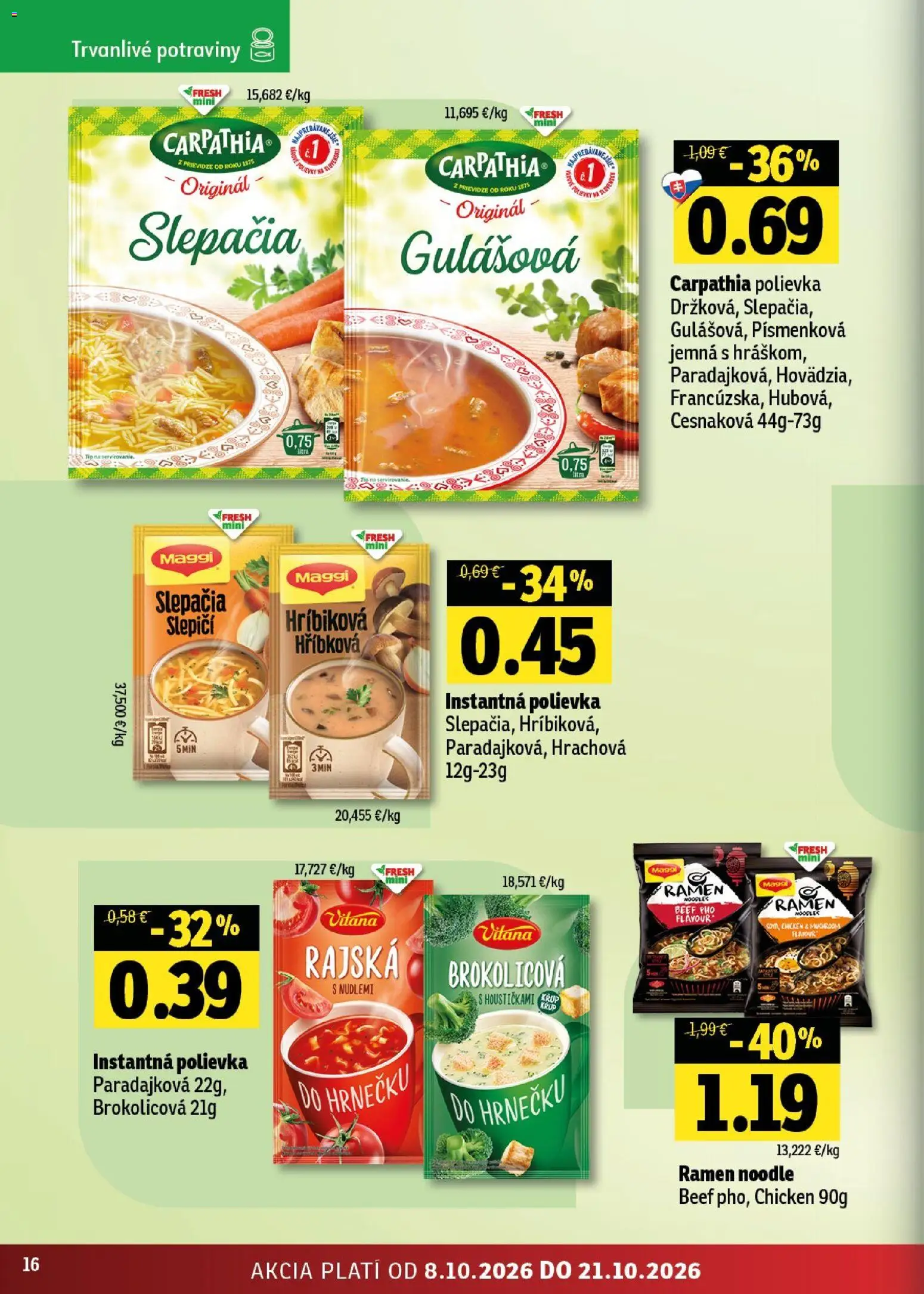 Náhľad Fresh letáku platného od 08.10.2026 - Mäso