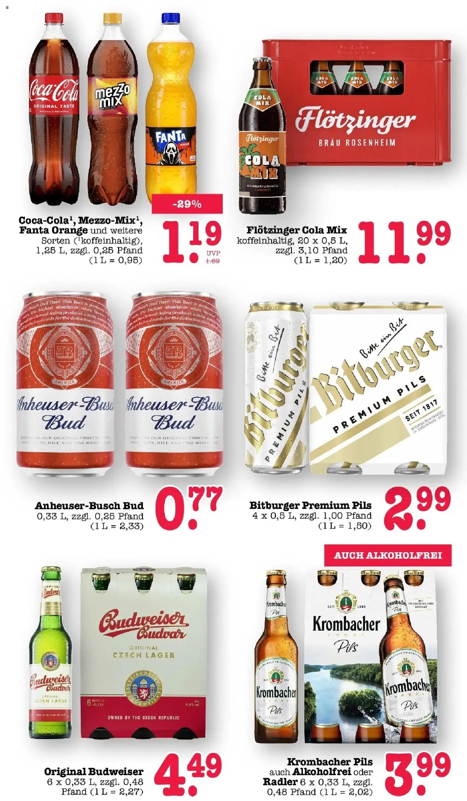 Vorschau von dem Prospekt des Geschäftes Edeka, gültig ab dem 26.10.2026 - Bosch, Cola, Krombacher, Fanta, Bitburger, Radler, Budweiser, Pils