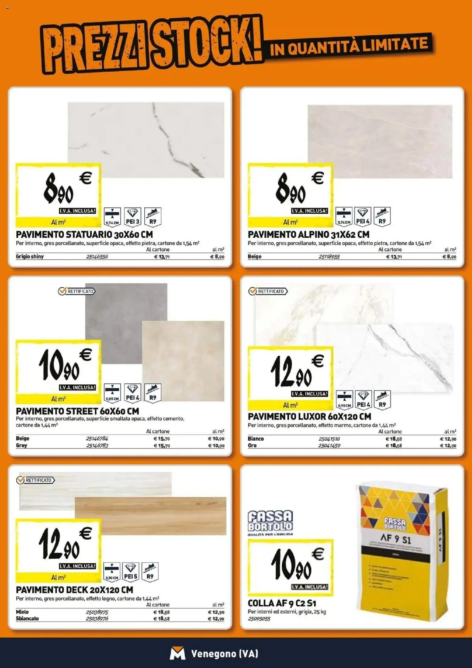 Anteprima dell'opuscolo TECNOMAT catalogo Venegono Inferiore dal negozio TECNOMAT valido da 29/10/2026 - Miele, Pavimento, Colla