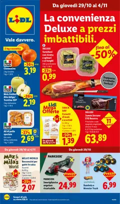 Anteprima dell'opuscolo Lidl volantino Sardegna dal negozio Lidl valido da 29/10/2026