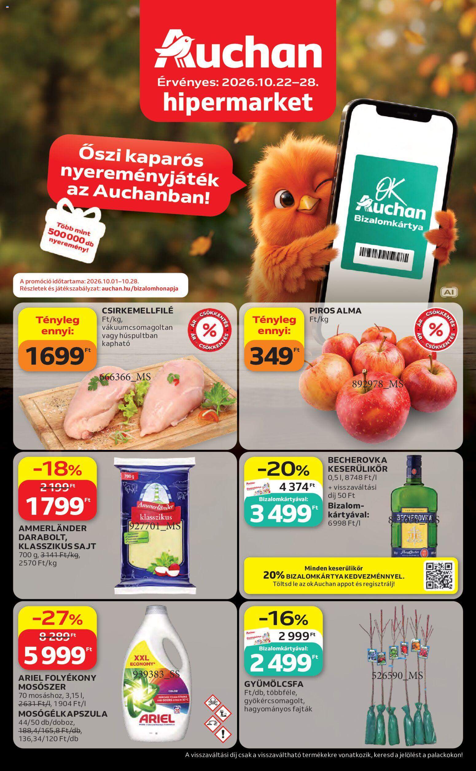 Akciós újság Auchan 10.22.