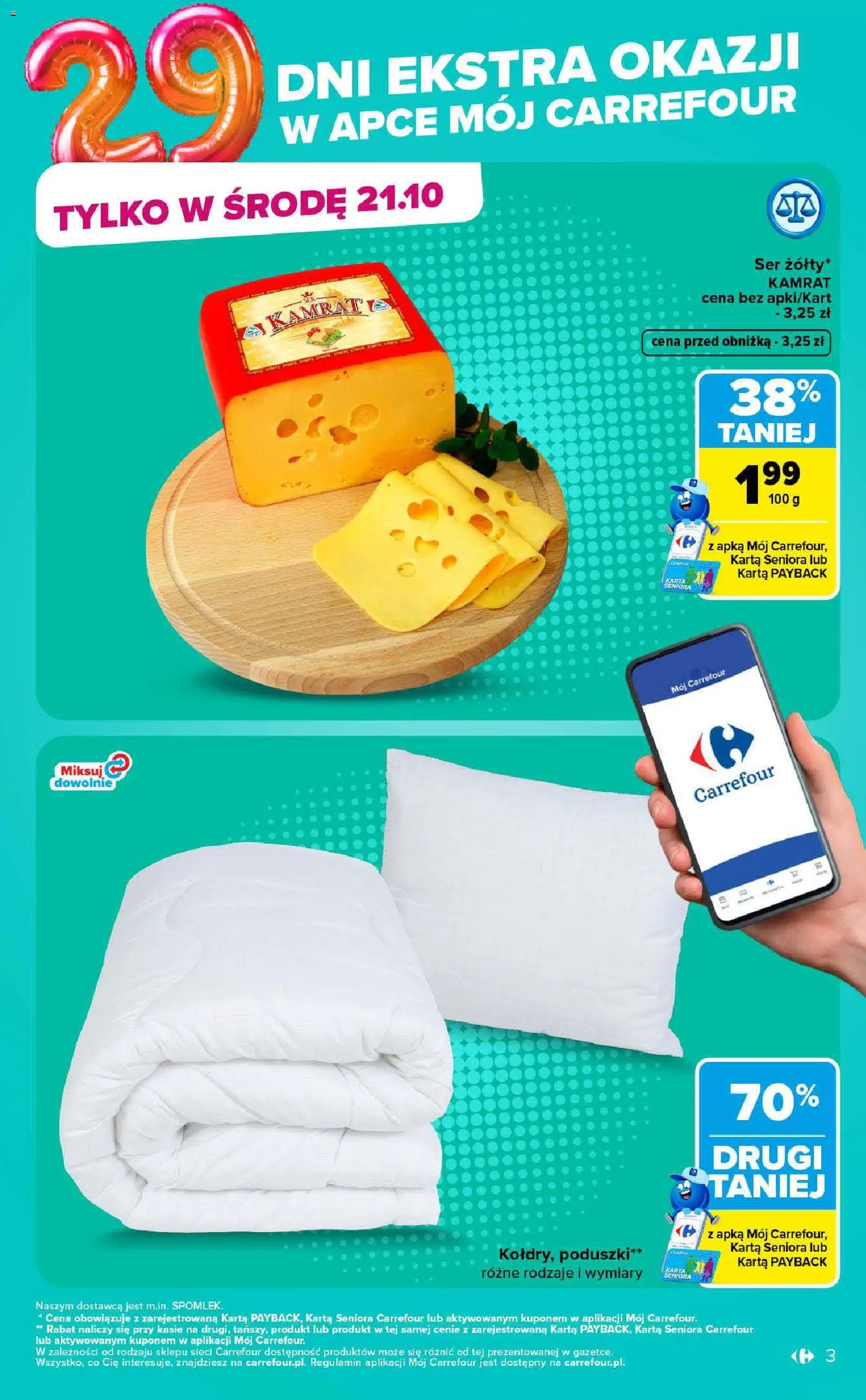 Pogląd gazetki "Carrefour gazetka - Market" ze sklepu Carrefour ważnej od 19.10.2026 - Ser, Karta