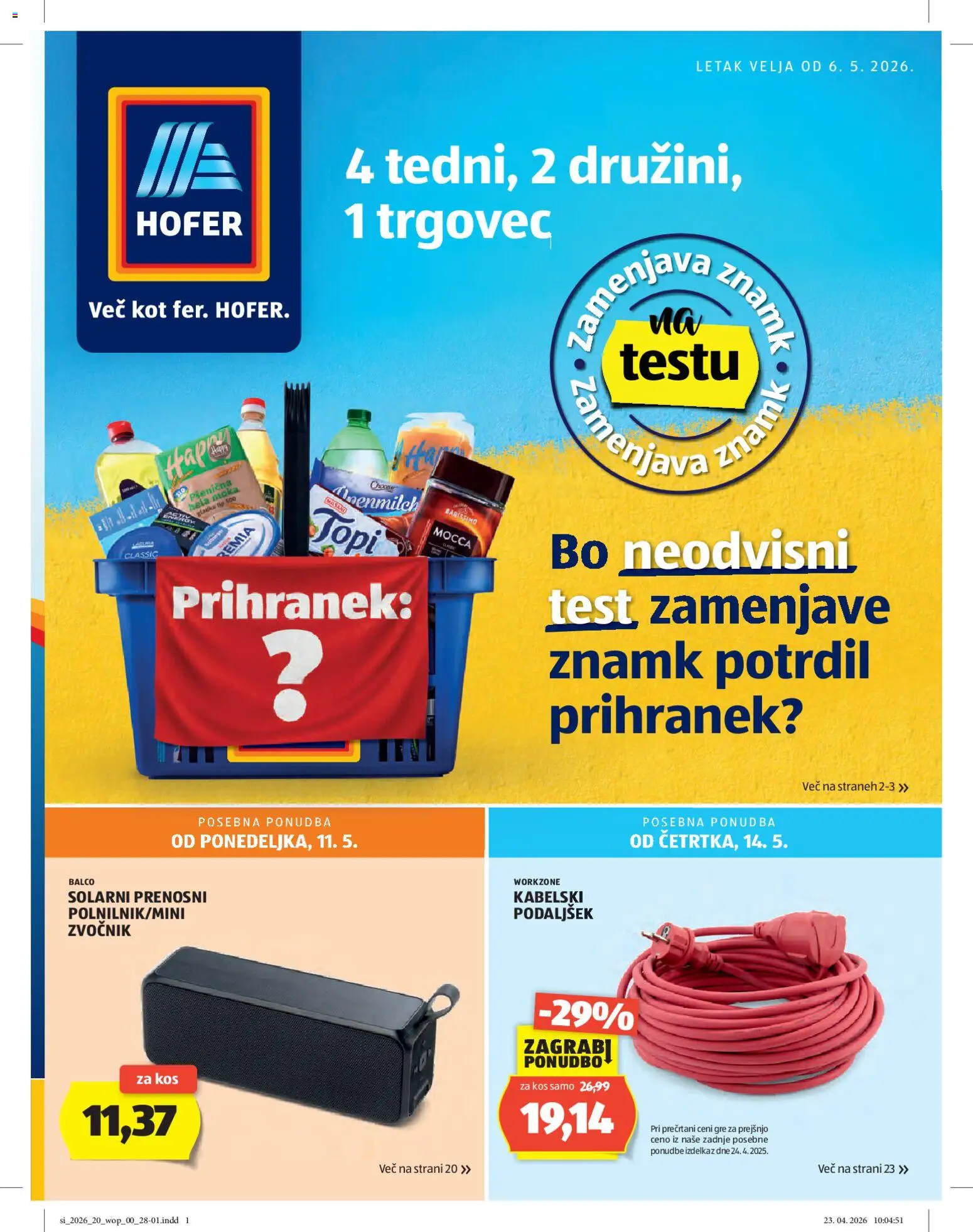 Predogled kataloga iz trgovine Hofer veljaven od 06.05.2026