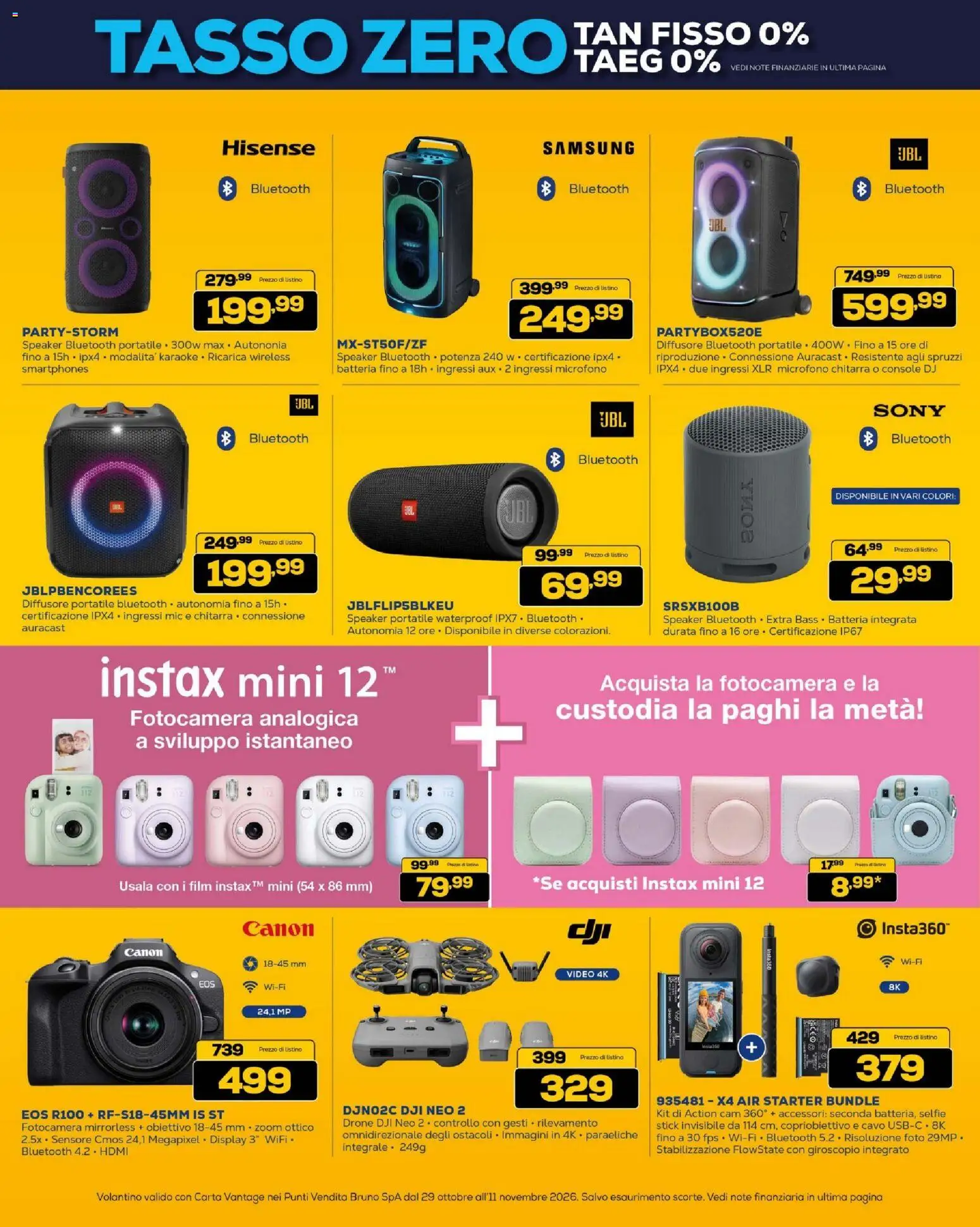 Anteprima dell'opuscolo BRUNO Black Friday ML dal negozio BRUNO valido da 29/10/2026 - Video, Samsung, Batteria, Drone, Microfono, Cavo, Speaker, Action cam