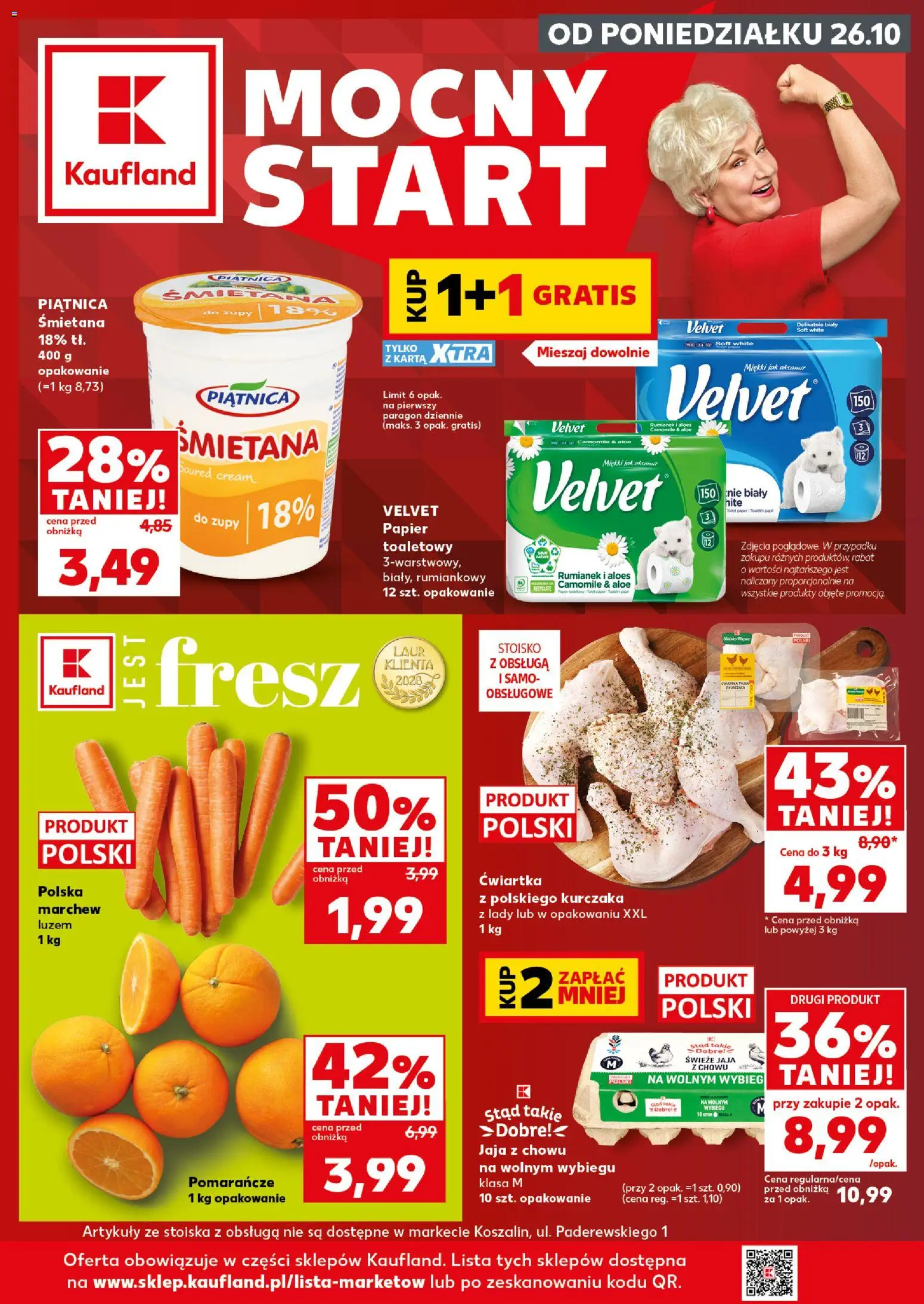 Náhled nabídky: Kaufland Polsko Kaufland Polsko leták - Mocny start platný od 26.10.2026 - Velvet