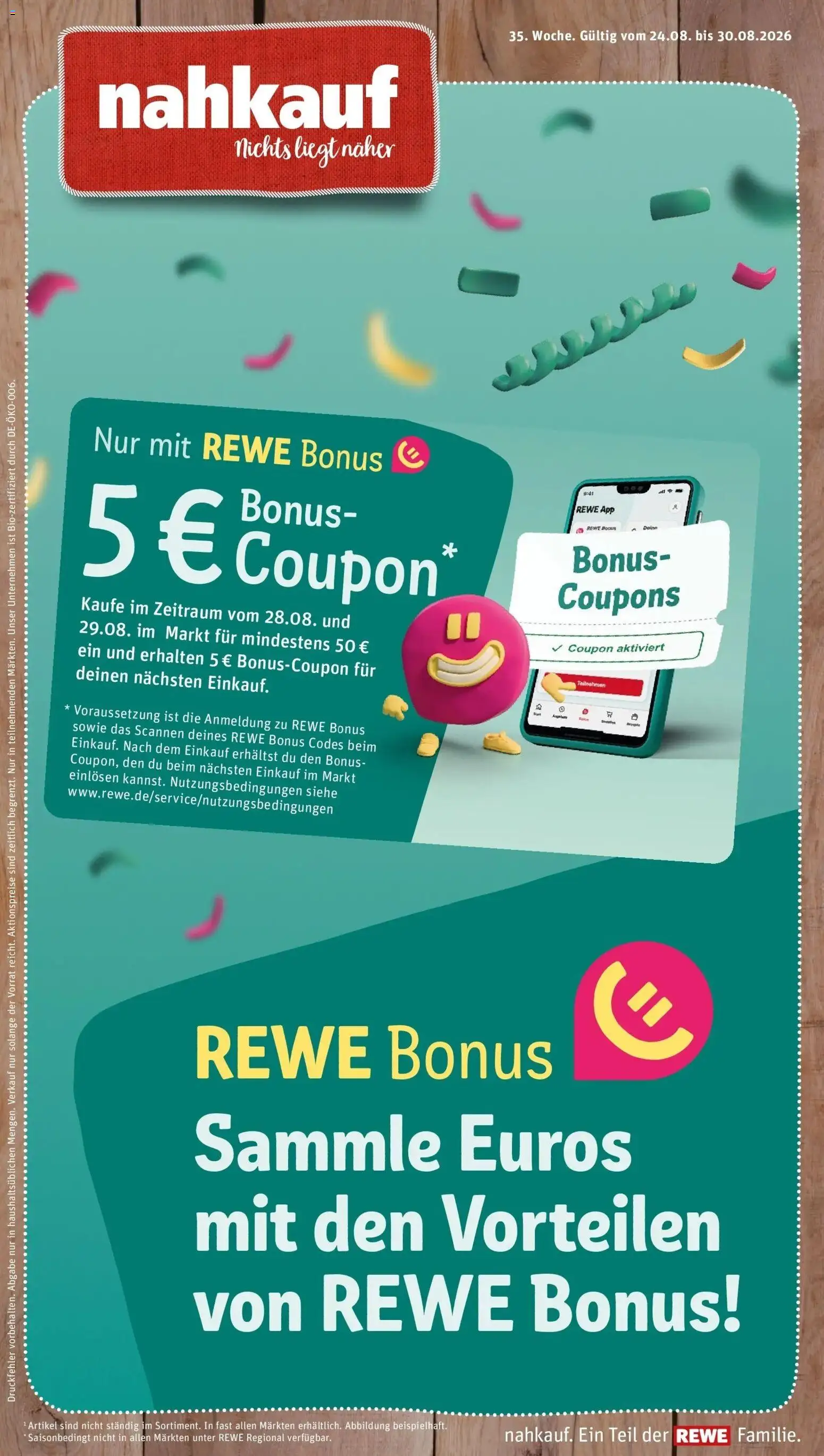Vorschau von dem Prospekt des Geschäftes Rewe, gültig ab dem 24.08.2026