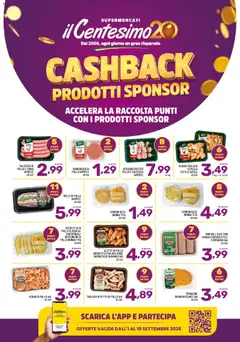Anteprima dell'opuscolo Il Centesimo volantino Cashback dal negozio Il Centesimo valido da 01/09/2026