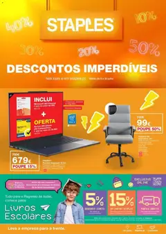 Pré-visualização do folheto da loja Staples válida a partir de 09/07/2026