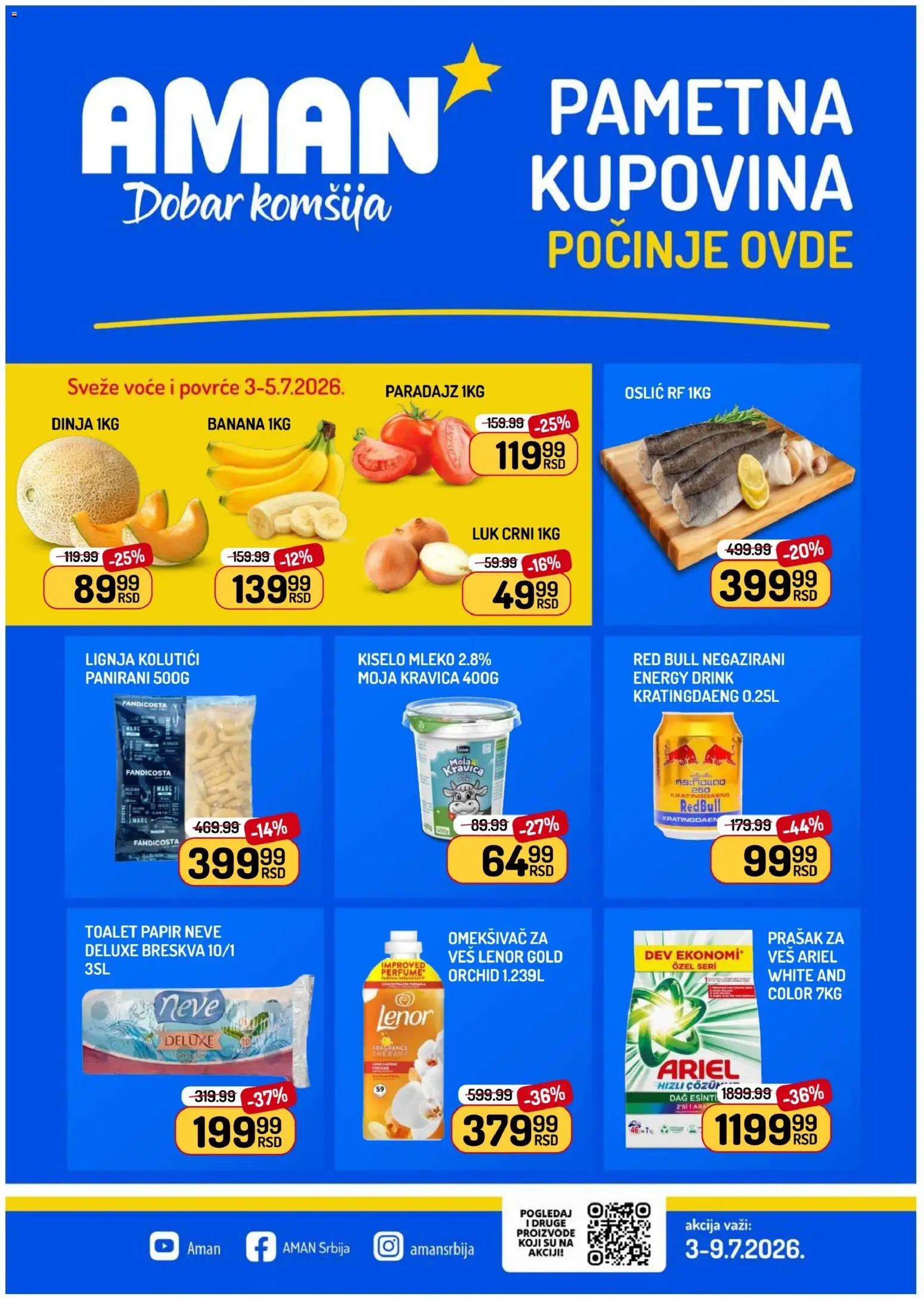 Pregled Aman kataloga - važi od 03.07.2026