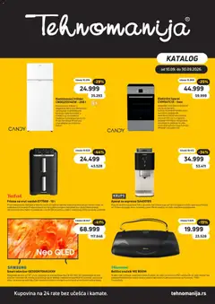 Pregled Tehnomanija kataloga - važi od 10.09.2026