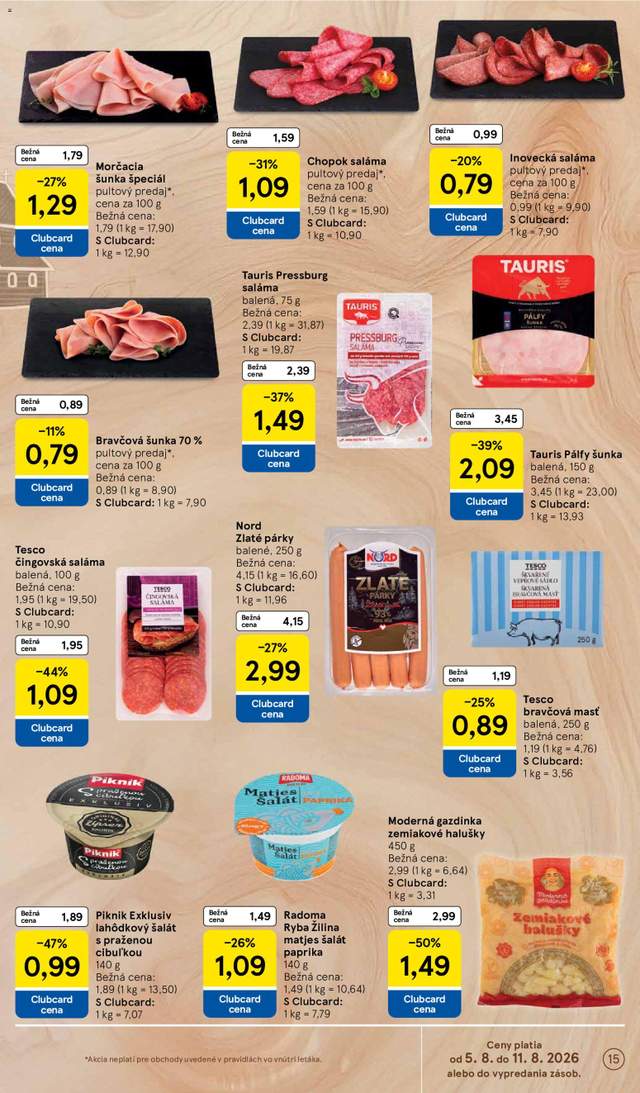 Nový Tesco leták od 05.08.