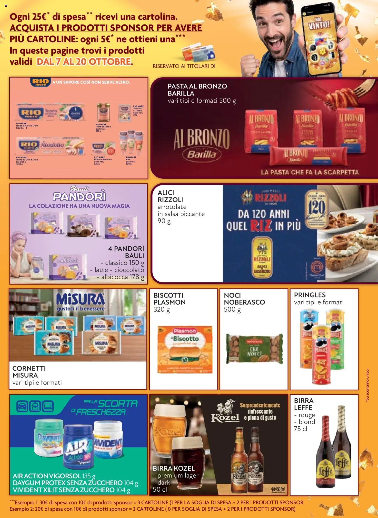 Anteprima dell'opuscolo Conad volantino Margherita Lombardia dal negozio Conad valido da 07/10/2026 - Pasta, Birra, Noci, Cioccolato, Salmone, Tonno, Pandoro, Alici