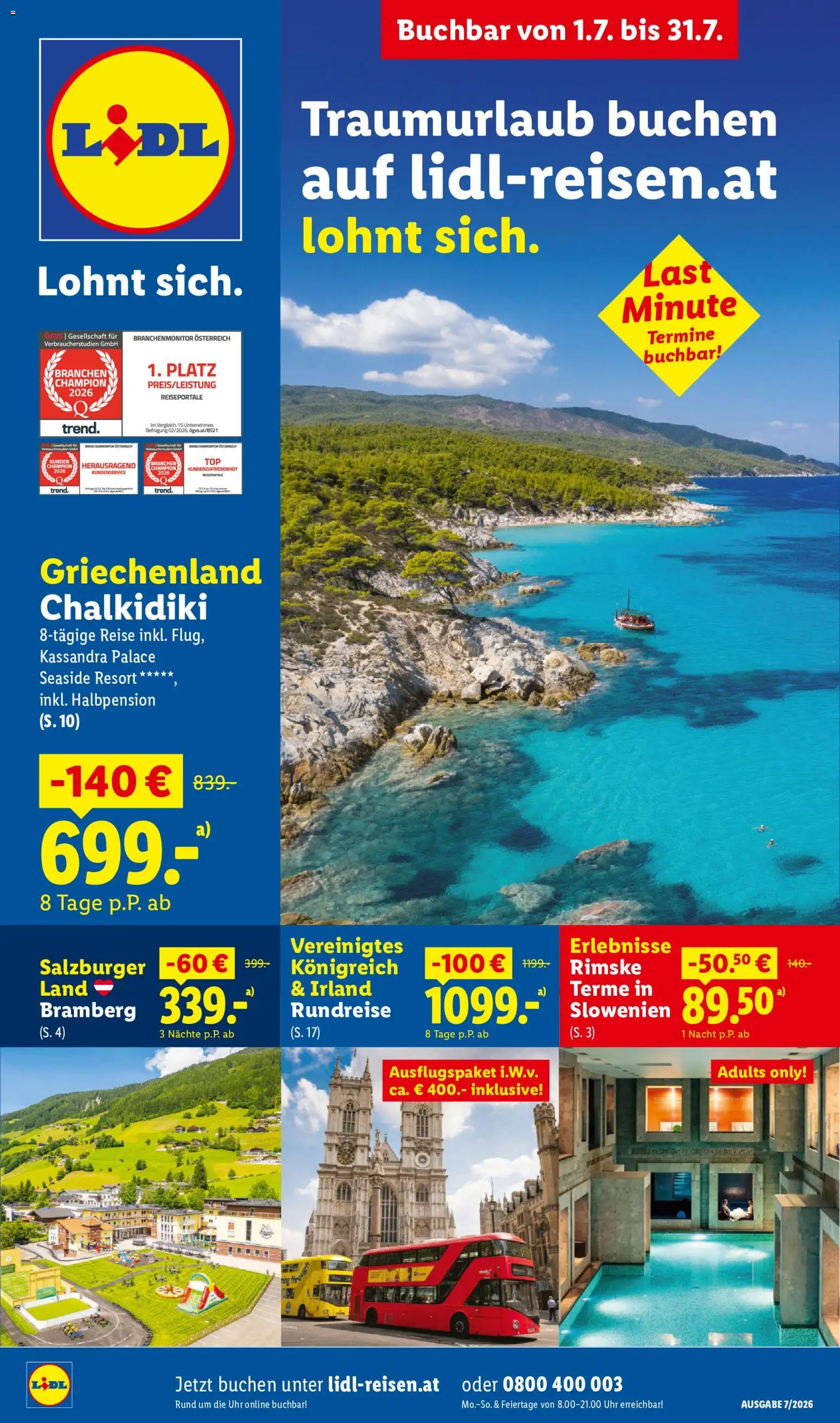 Vorschau der Angebote: Lidl Lidl Juli Reise - Highlights gültig ab 01.07.2026