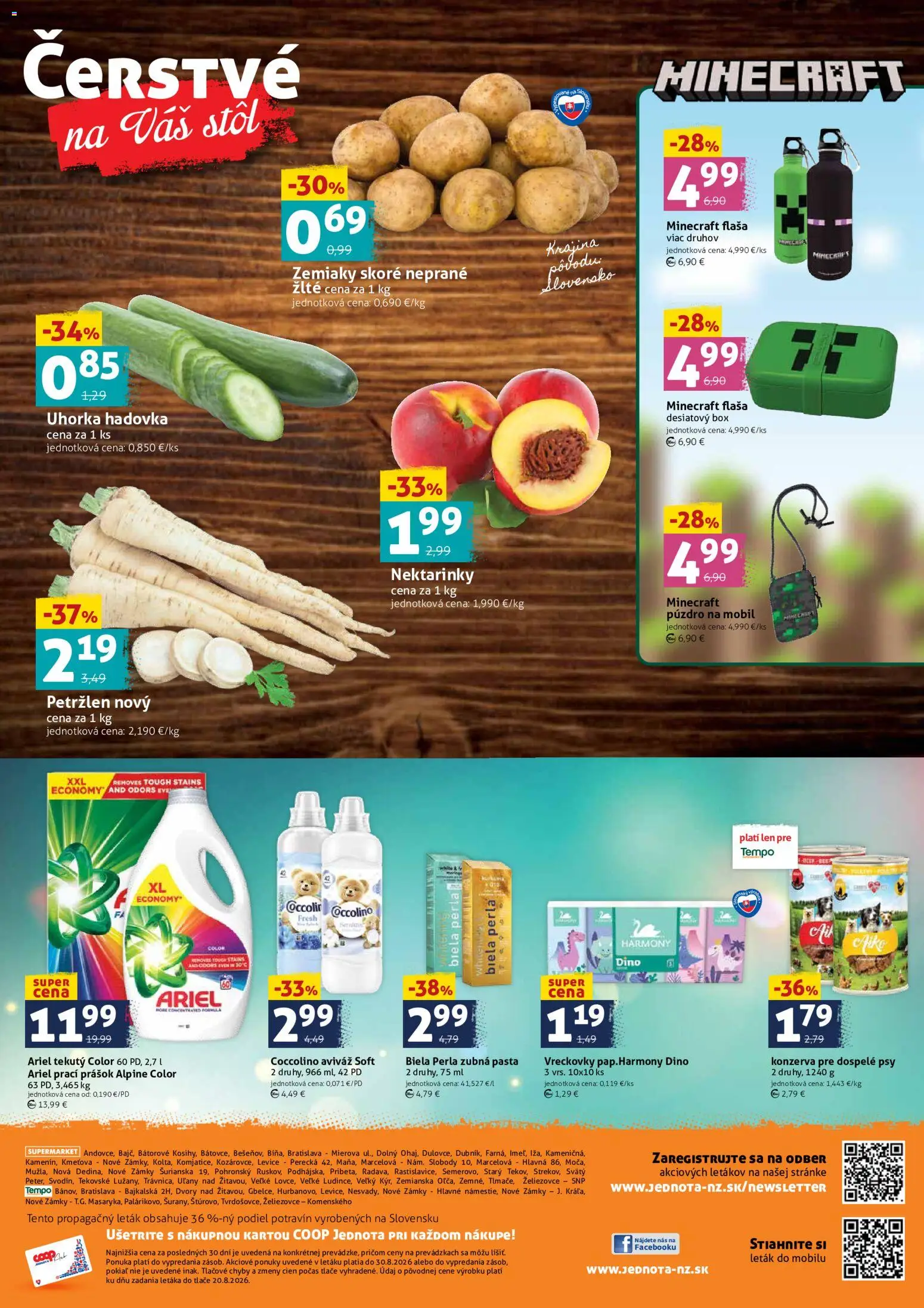 Náhľad COOP Jednota letáku platného od 28.08.2026