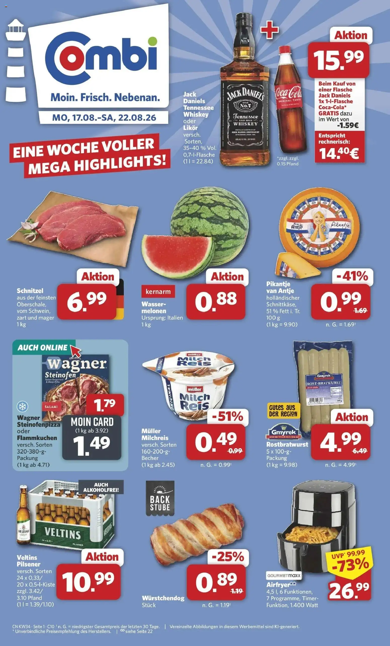 Vorschau von dem Prospekt des Geschäftes Combi, gültig ab dem 17.08.2026