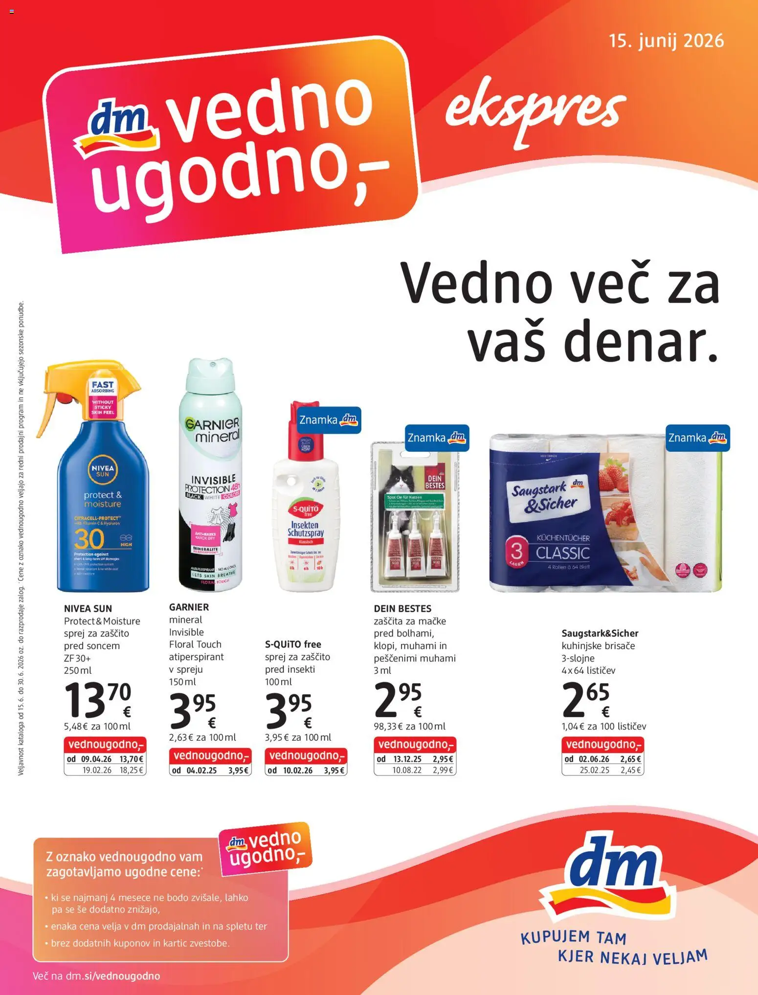 Predogled kataloga iz trgovine DM Drogerie Markt veljaven od 15.04.2026 - Kuhinjske brisače
