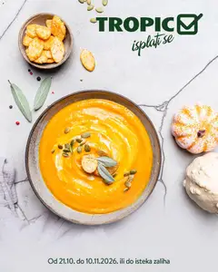 Pregled letka Tropic katalog trgovine Tropic vrijedi od 21.10.2026