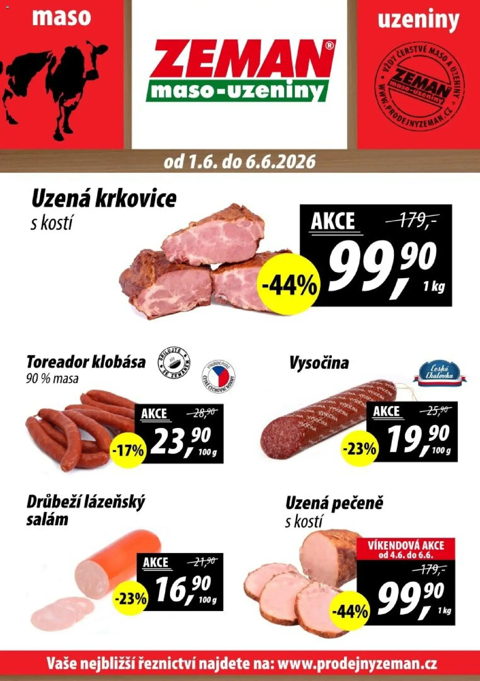 Náhled nabídky: Prodejny Zeman Prodejny Zeman leták platný od 01.06.2026
