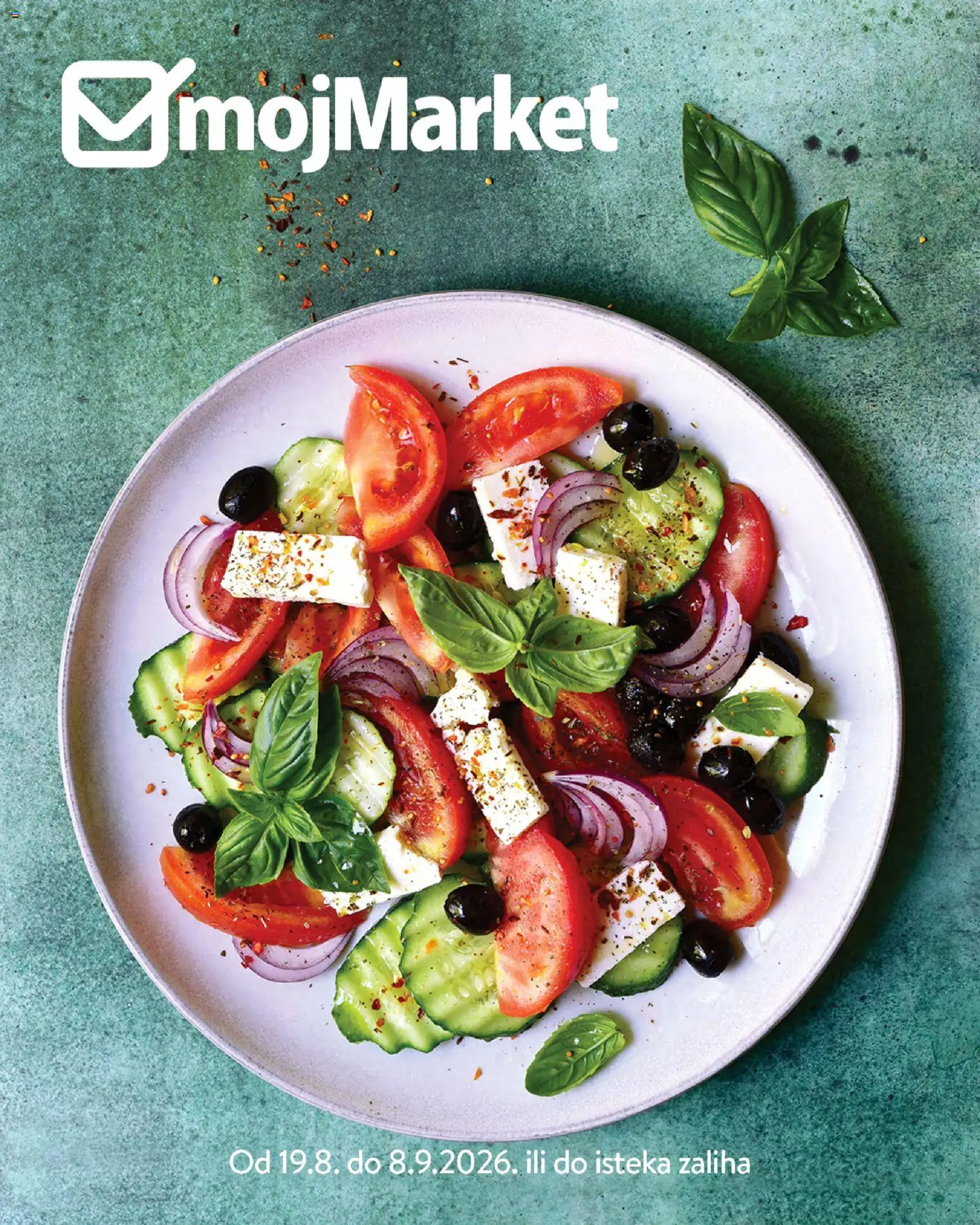 Pregled letka mojMarket katalog trgovine mojMarket vrijedi od 19.08.2026