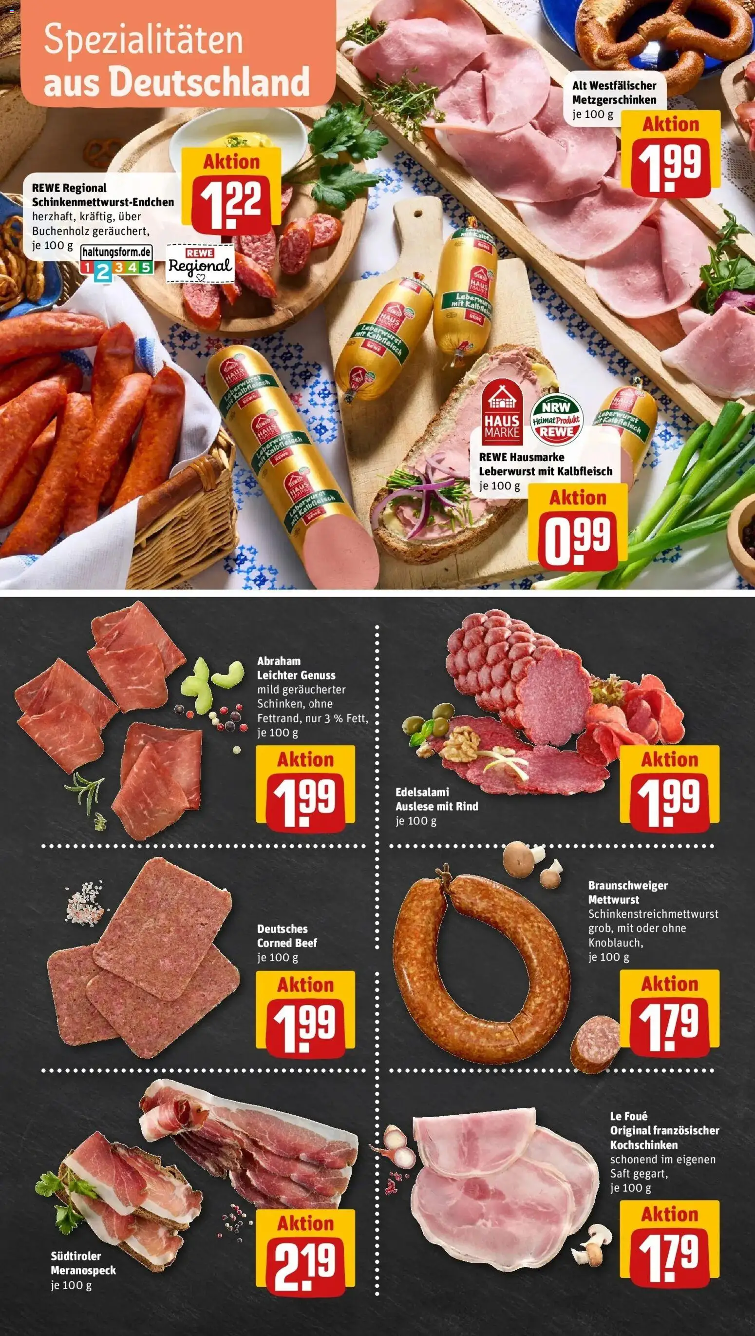 Vorschau von dem Prospekt des Geschäftes Rewe, gültig ab dem 05.04.2026 - Salami, Saft, Spezialitäten