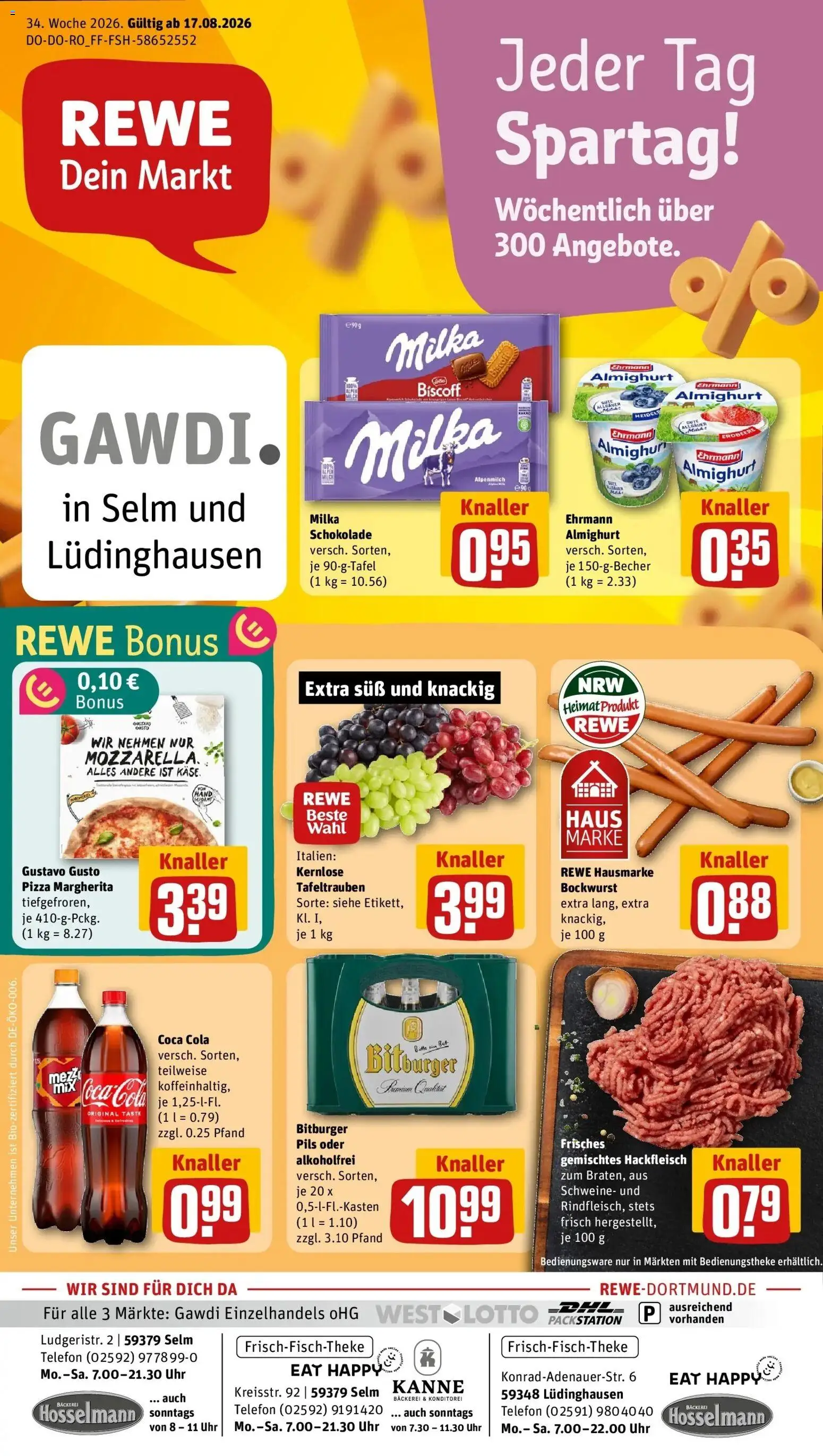Vorschau von dem Prospekt des Geschäftes Rewe, gültig ab dem 17.08.2026