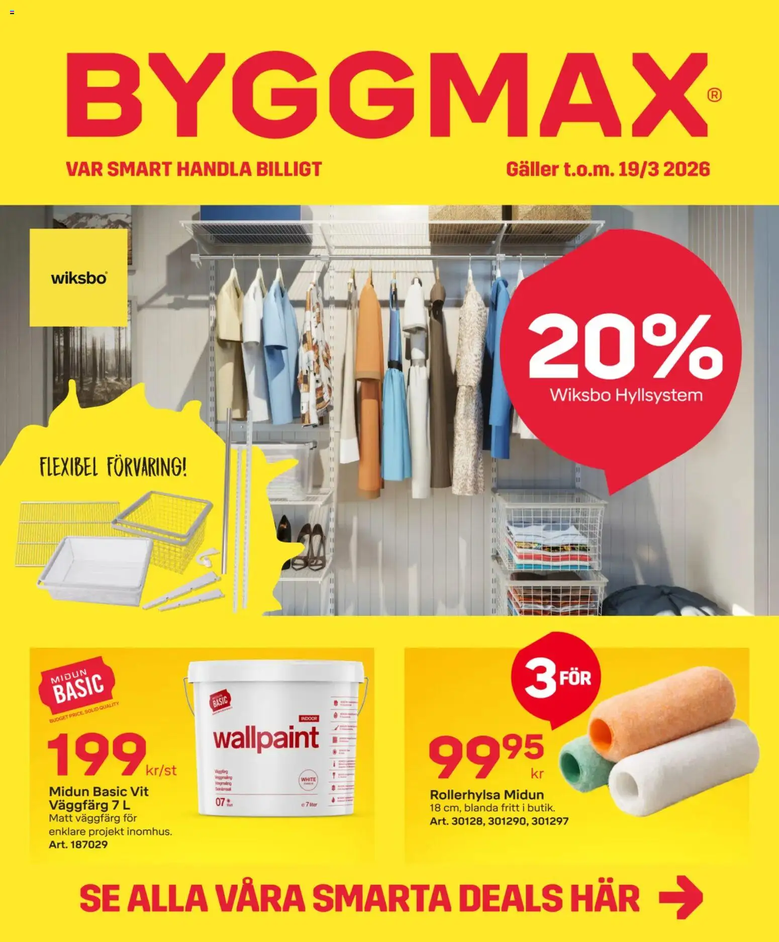 Förhandsgranska reklamblad ByggMax erbjudanden från butik ByggMax gäller från 01/03/2026 - Galler