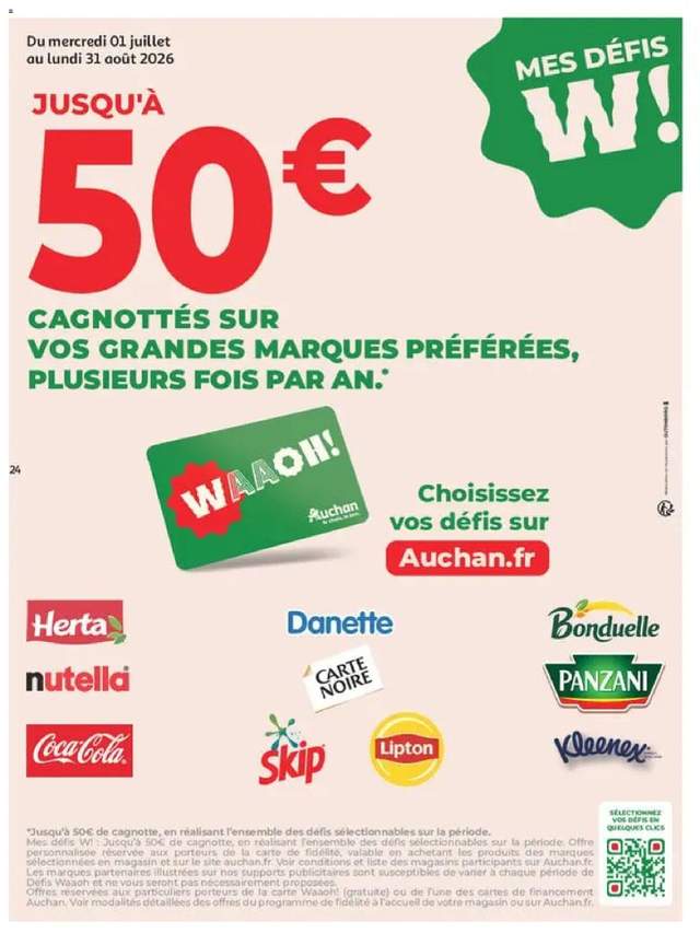 Nouveau catalogue Auchan à partir du 28/07