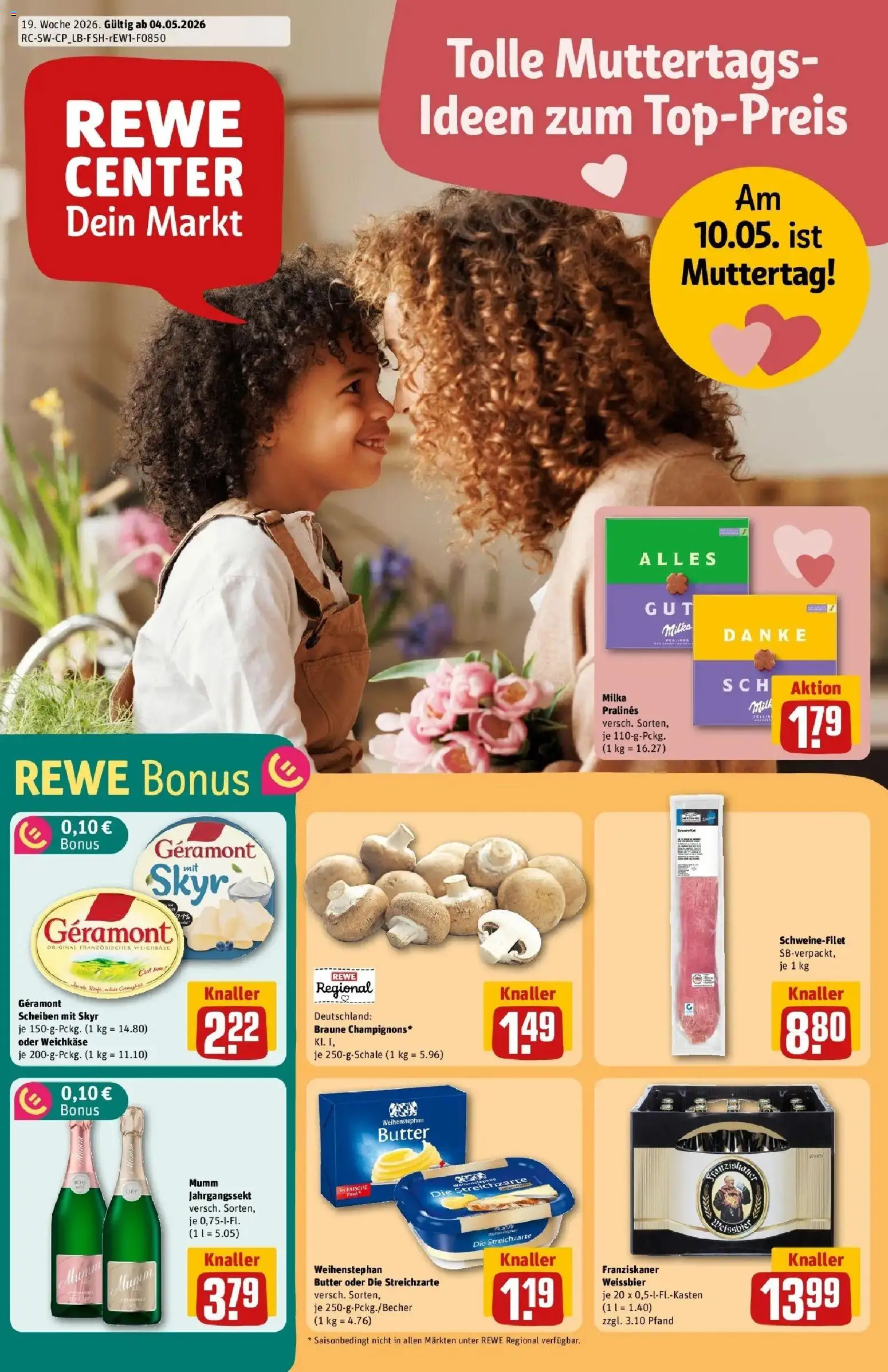 Vorschau von dem Prospekt des Geschäftes Rewe, gültig ab dem 04.05.2026