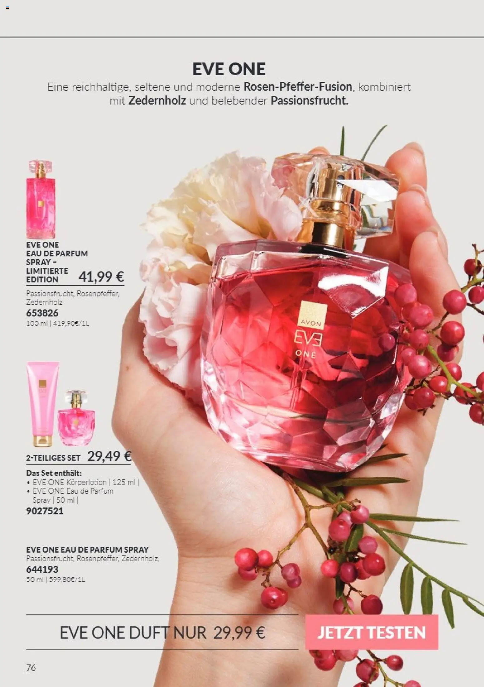 Vorschau von dem Prospekt des Geschäftes Avon, gültig ab dem 01.10.2026 - Parfüm, Duft, Eau de Parfum, Körperlotion