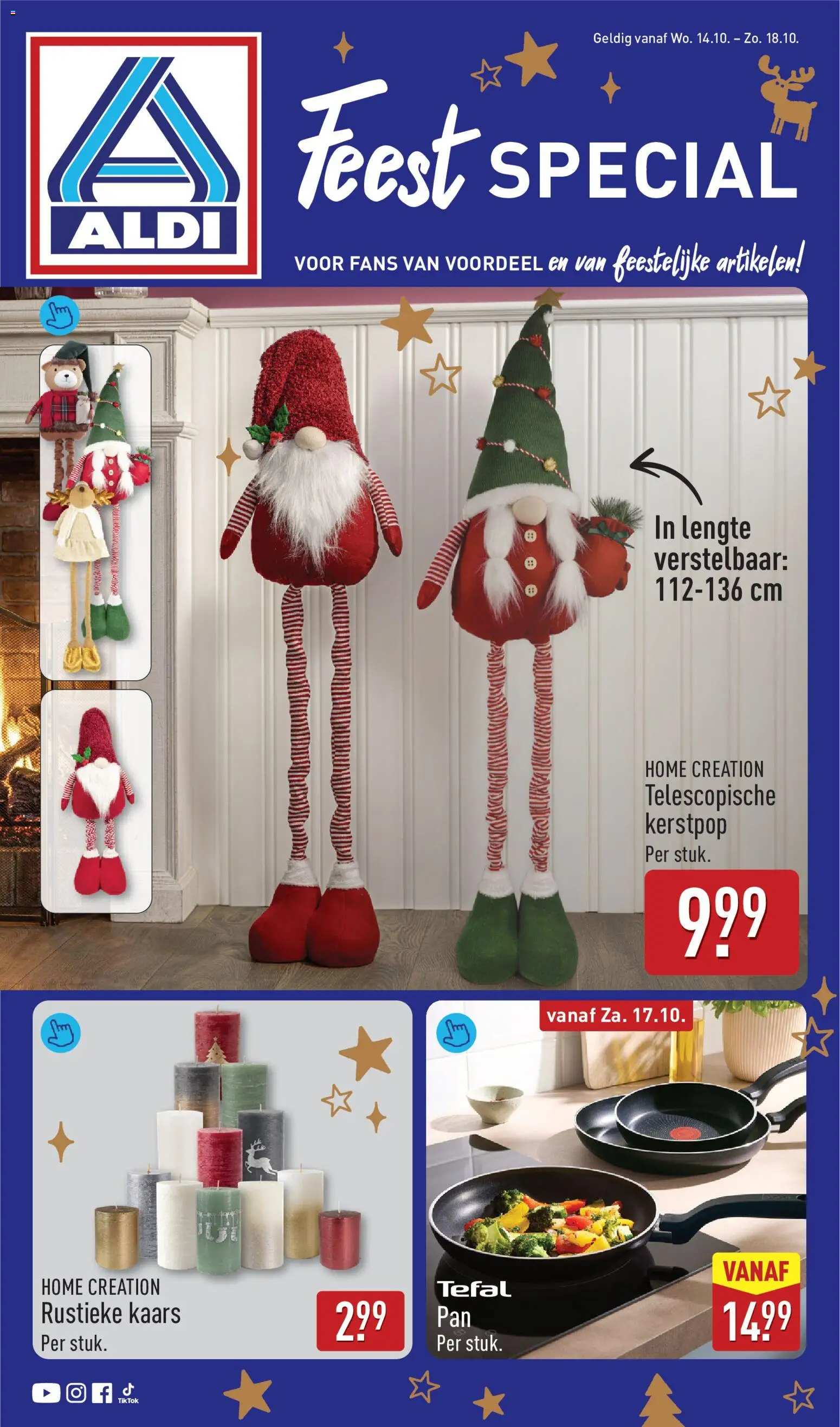 Voorbeeld van Aldi folder - Feest special van winkel Aldi geldig vanaf 14-10-2026 - Pan, Kaars