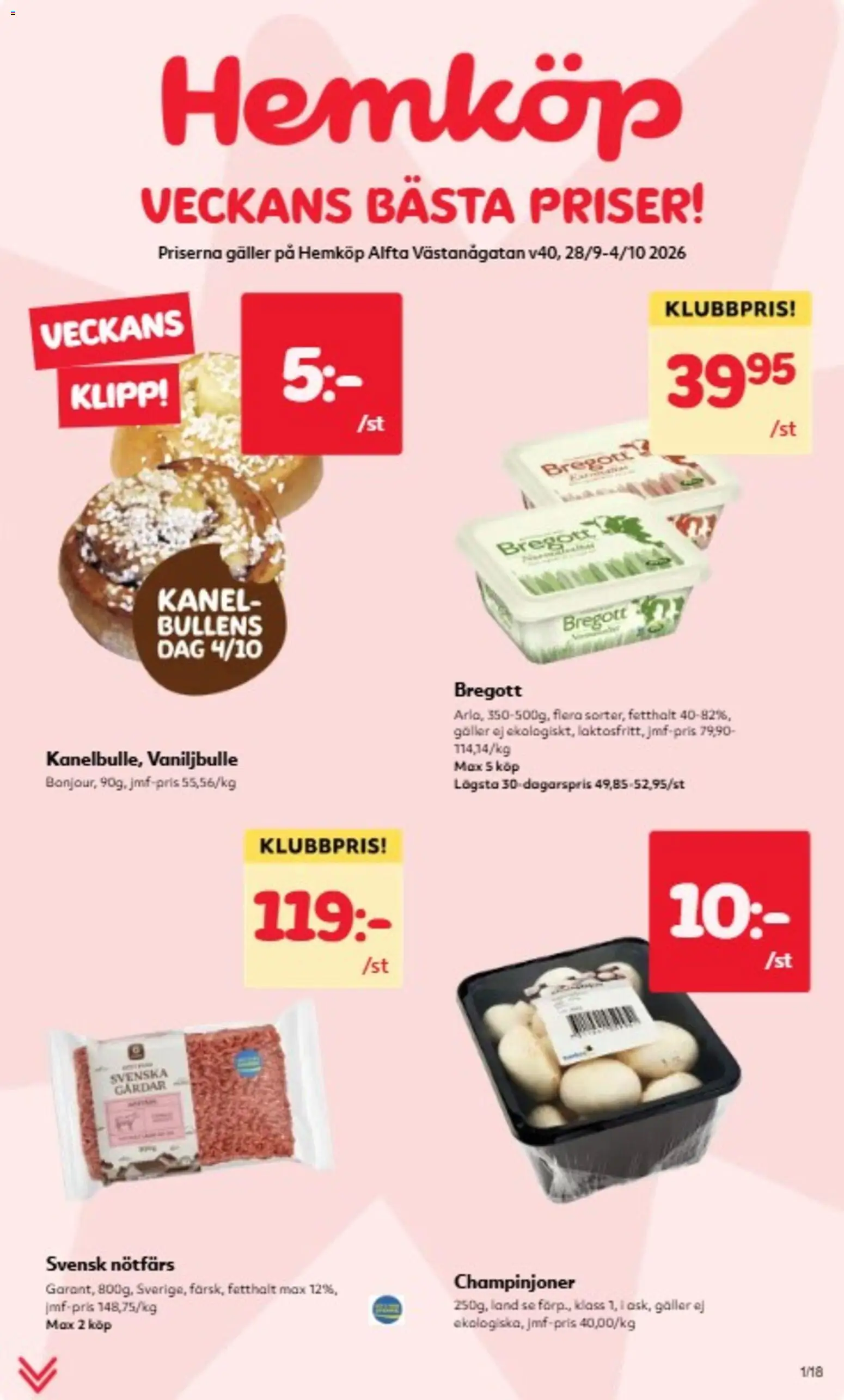 Förhandsgranska reklamblad Hemköp erbjudanden från butik Hemköp gäller från 28/09/2026