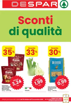 Anteprima dell'opuscolo Despar volantino Bologna dal negozio Despar valido da 29/10/2026