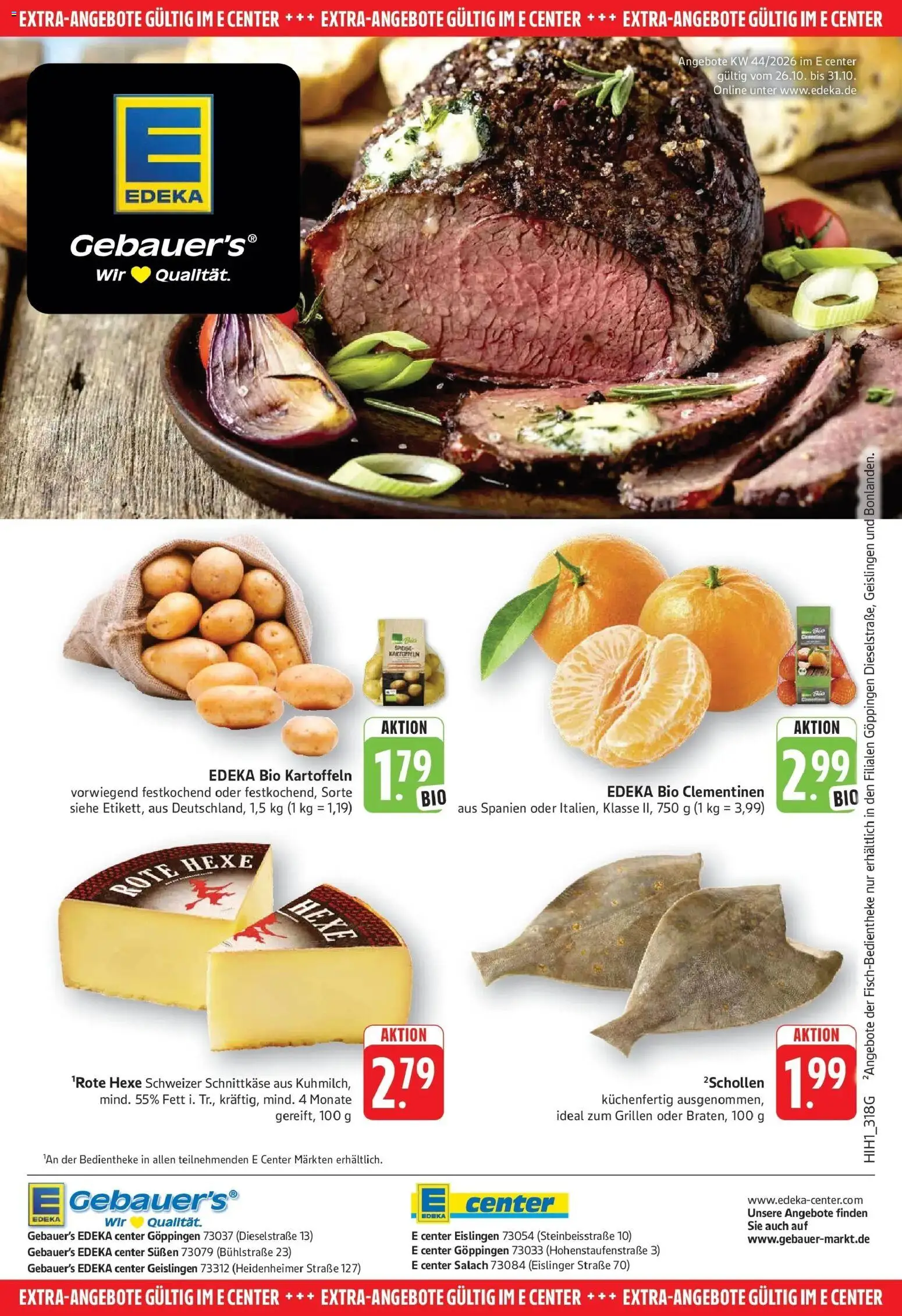 Vorschau von dem Prospekt des Geschäftes Edeka, gültig ab dem 26.10.2026
