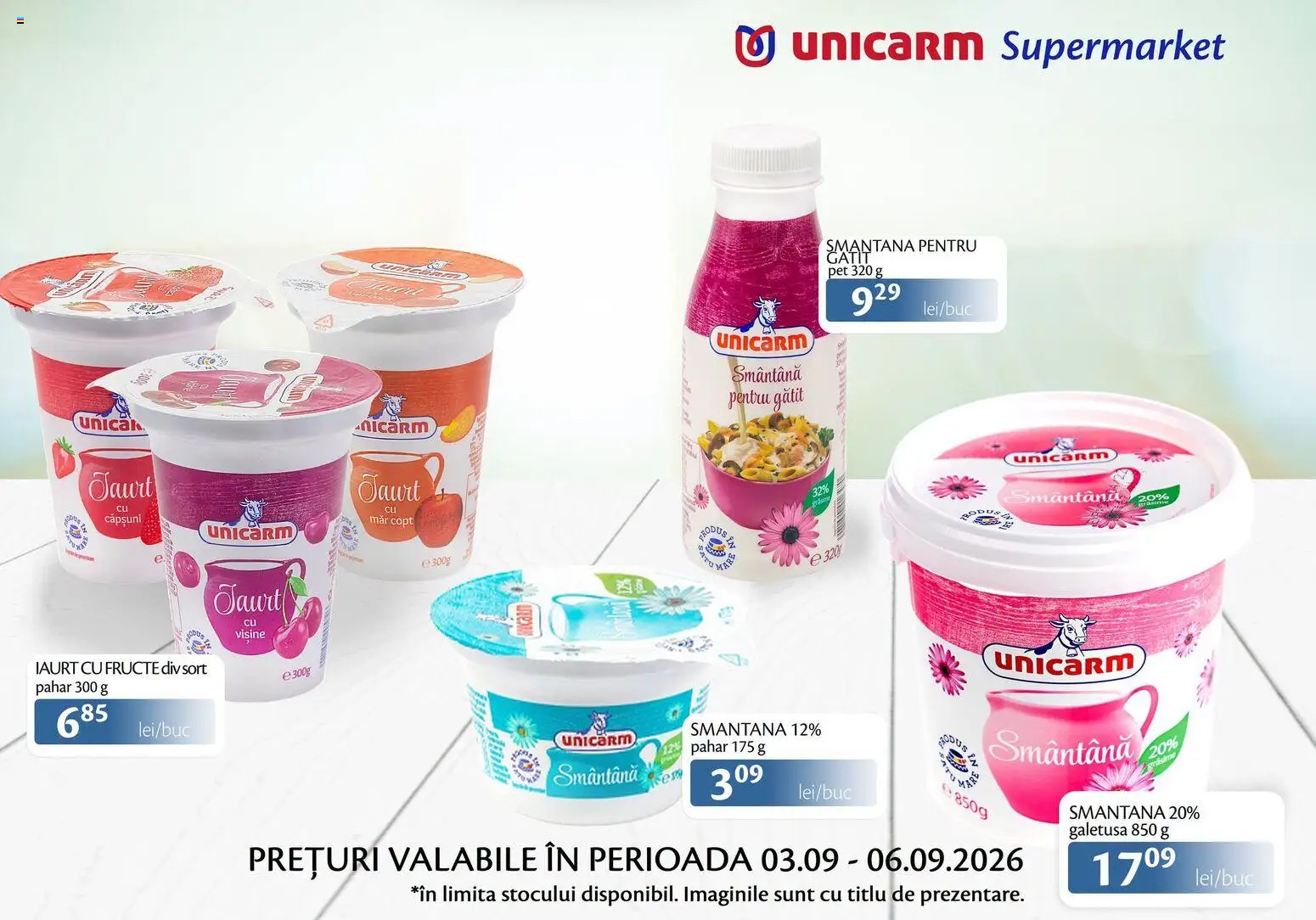 Previzualizarea de cataloage: Unicarm Unicarm Catalog Produse lactate valabil de la 03.09.2026