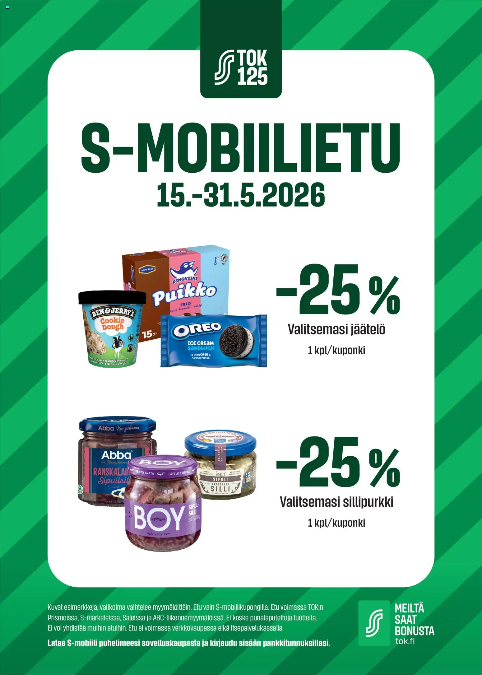 Kaupan S-market S-market tarjoukset - S-mobiilietu esikatselu, voimassa 15/05/2026