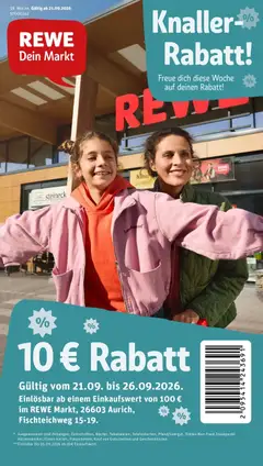 Vorschau von dem Prospekt des Geschäftes Rewe, gültig ab dem 21.09.2026
