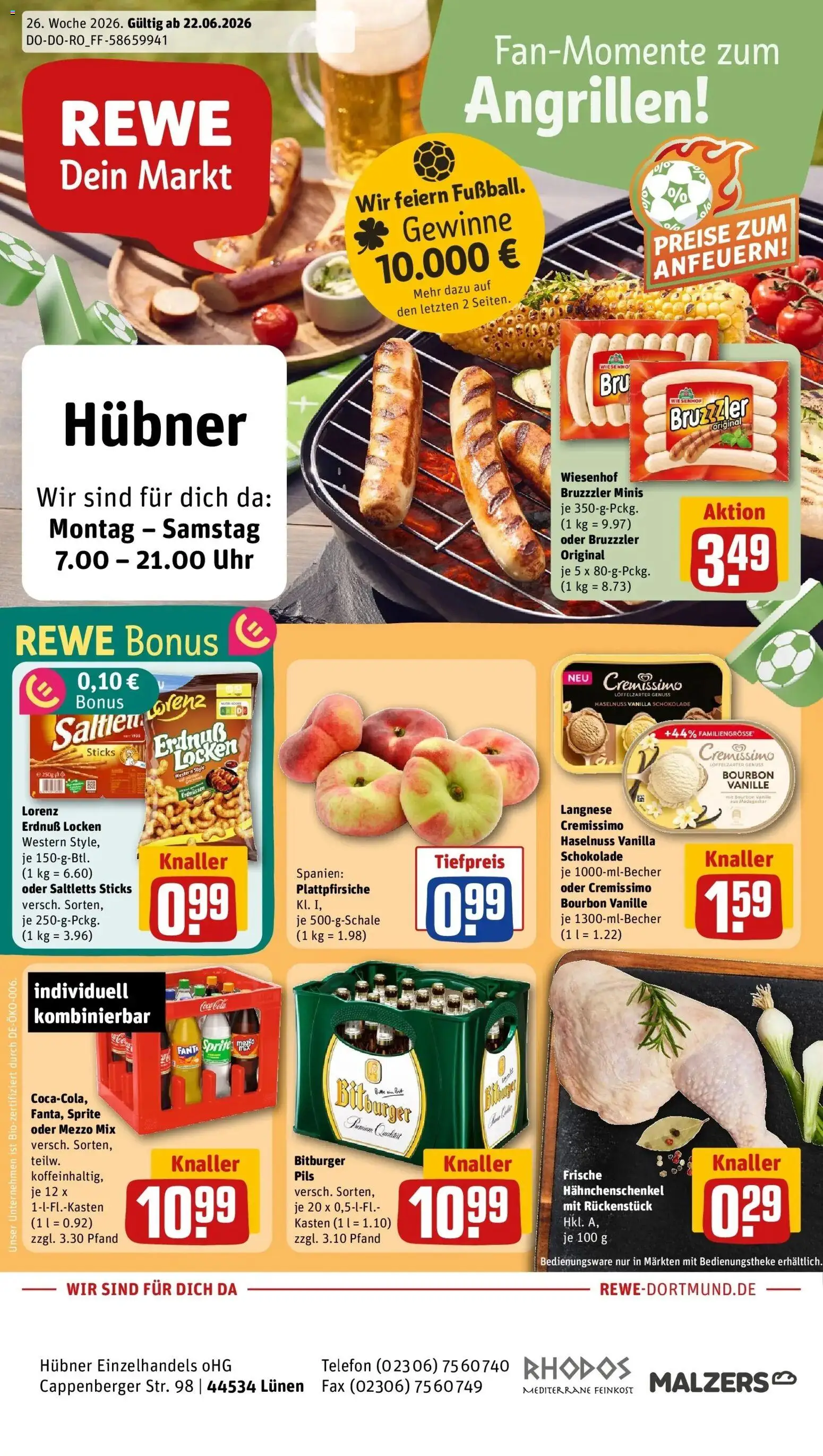 Vorschau von dem Prospekt des Geschäftes Rewe, gültig ab dem 21.06.2026