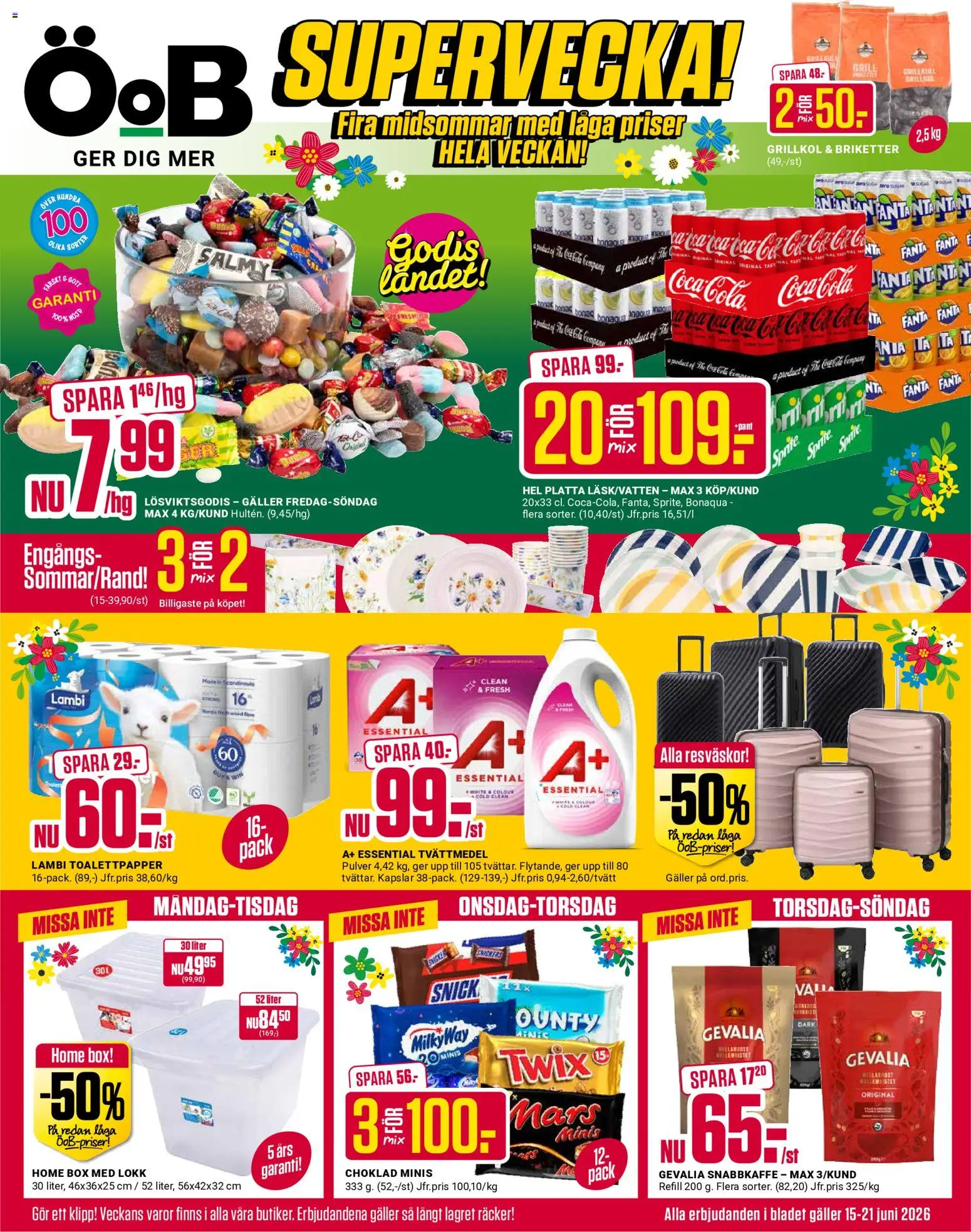 Förhandsgranska reklamblad ÖoB erbjudanden från butik ÖoB gäller från 15/06/2026