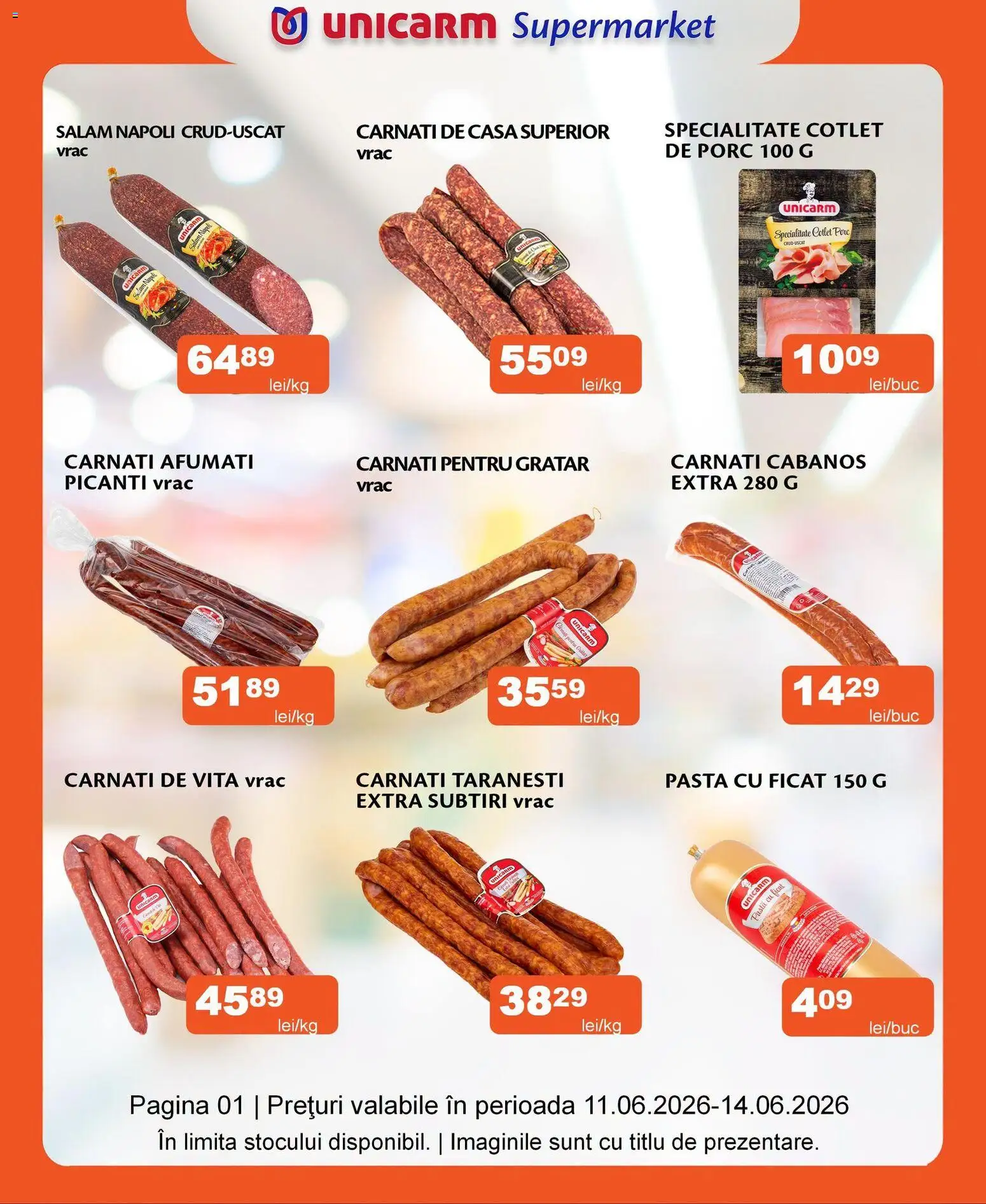 Previzualizarea de cataloage: Unicarm Unicarm Catalog Carne valabil de la 11.06.2026