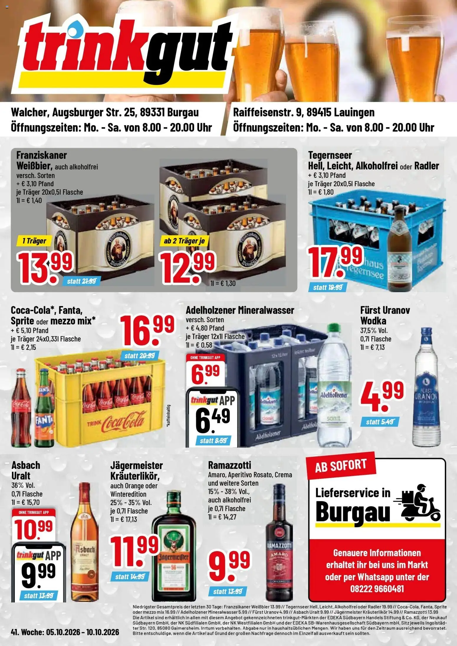 Vorschau von dem Prospekt des Geschäftes Trinkgut, gültig ab dem 05.10.2026
