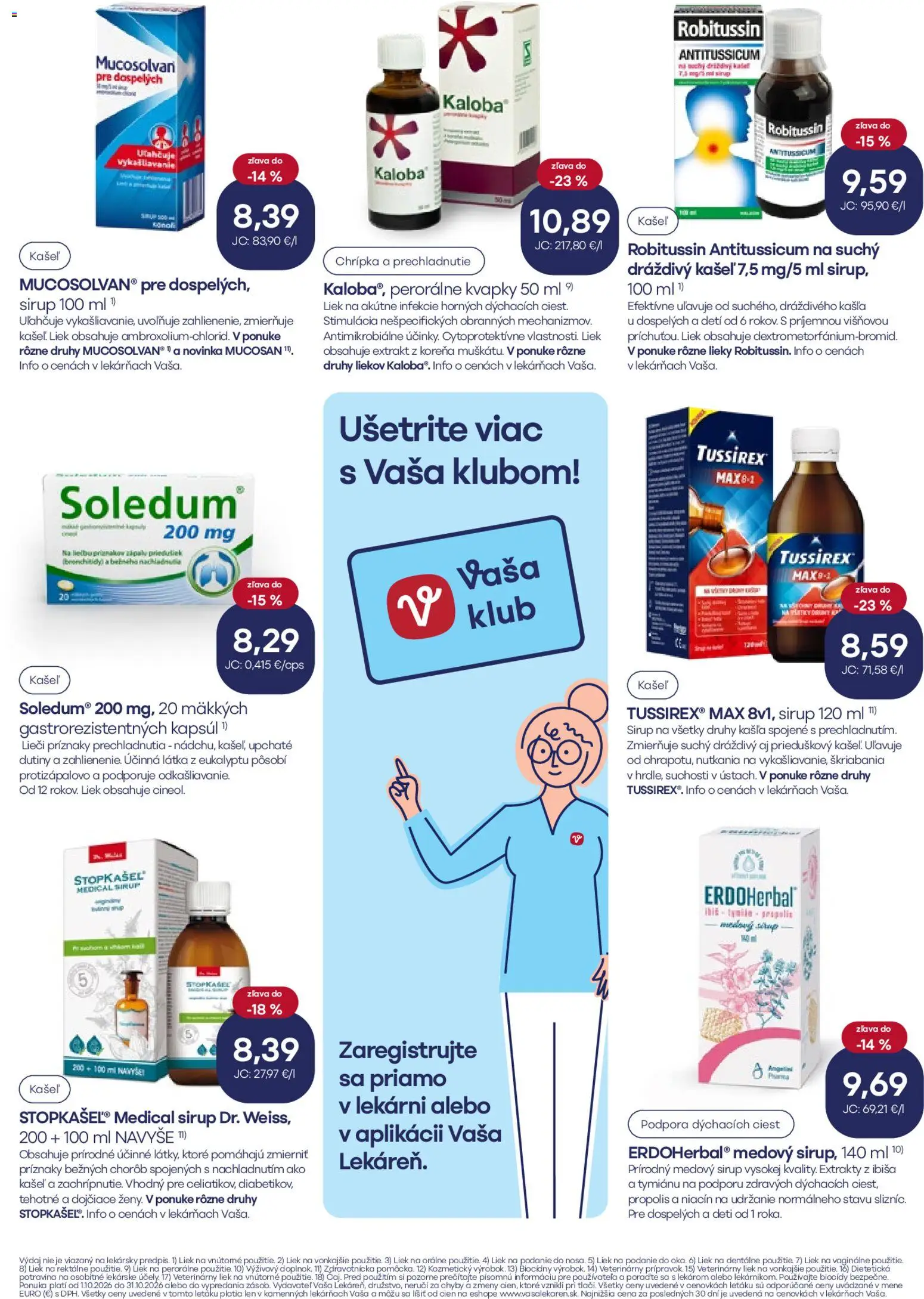 Náhľad Vaša lekáreň letáku platného od 01.10.2026 - Sirup