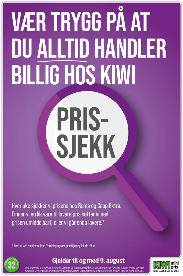Ny Kiwi kundeavis fra 03/08