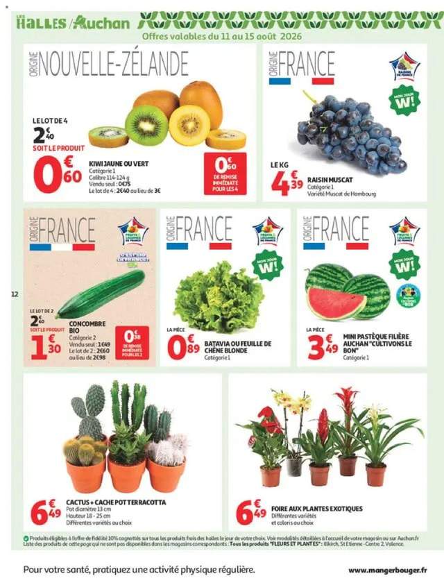 Nouveau catalogue Auchan à partir du 11/08