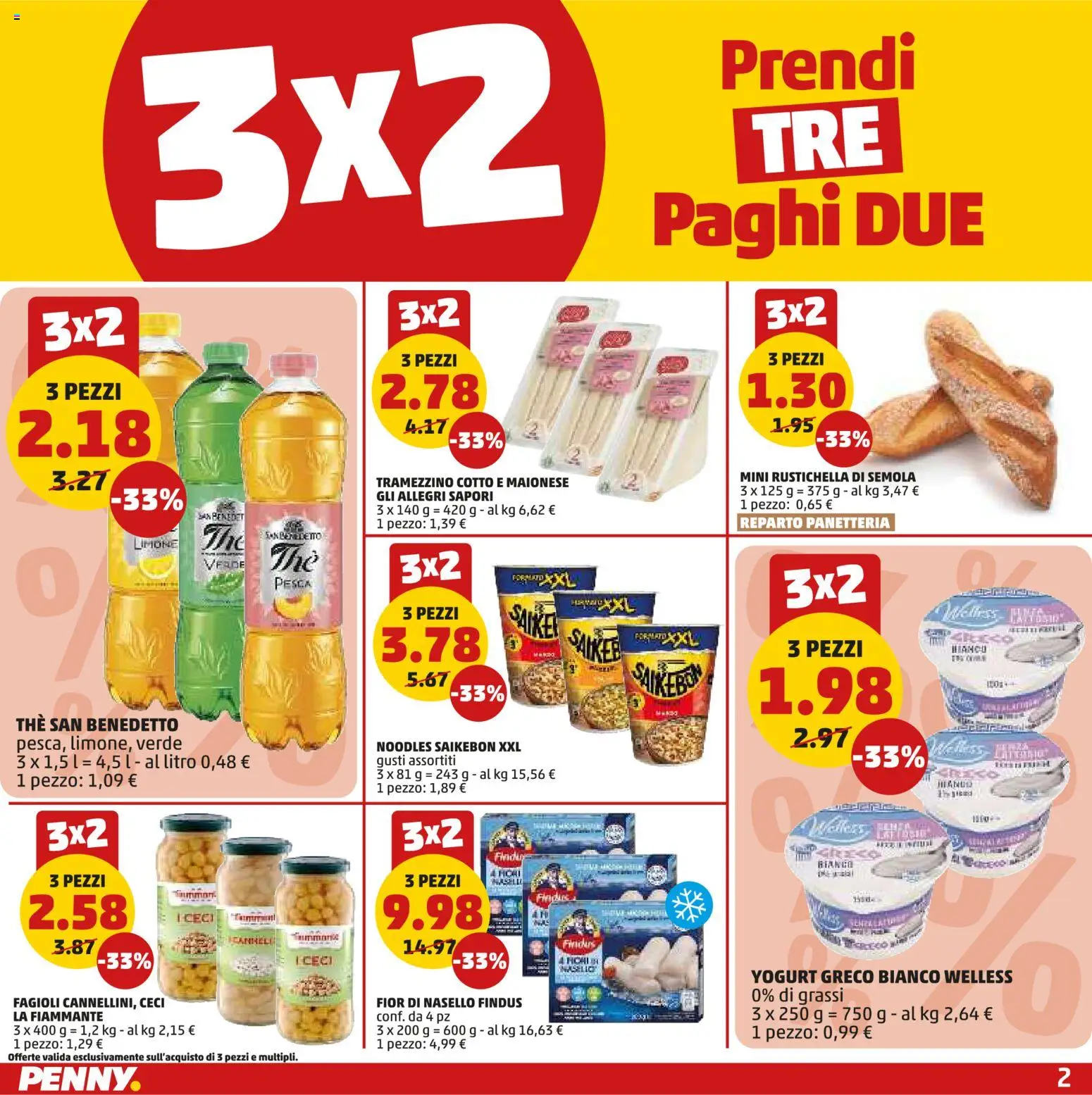 Anteprima dell'opuscolo PENNY volantino dal negozio PENNY valido da 10/09/2026 - Fagioli, Yogurt greco, Yogurt, Ceci, Tramezzino, Maionese, Nasello, Semola