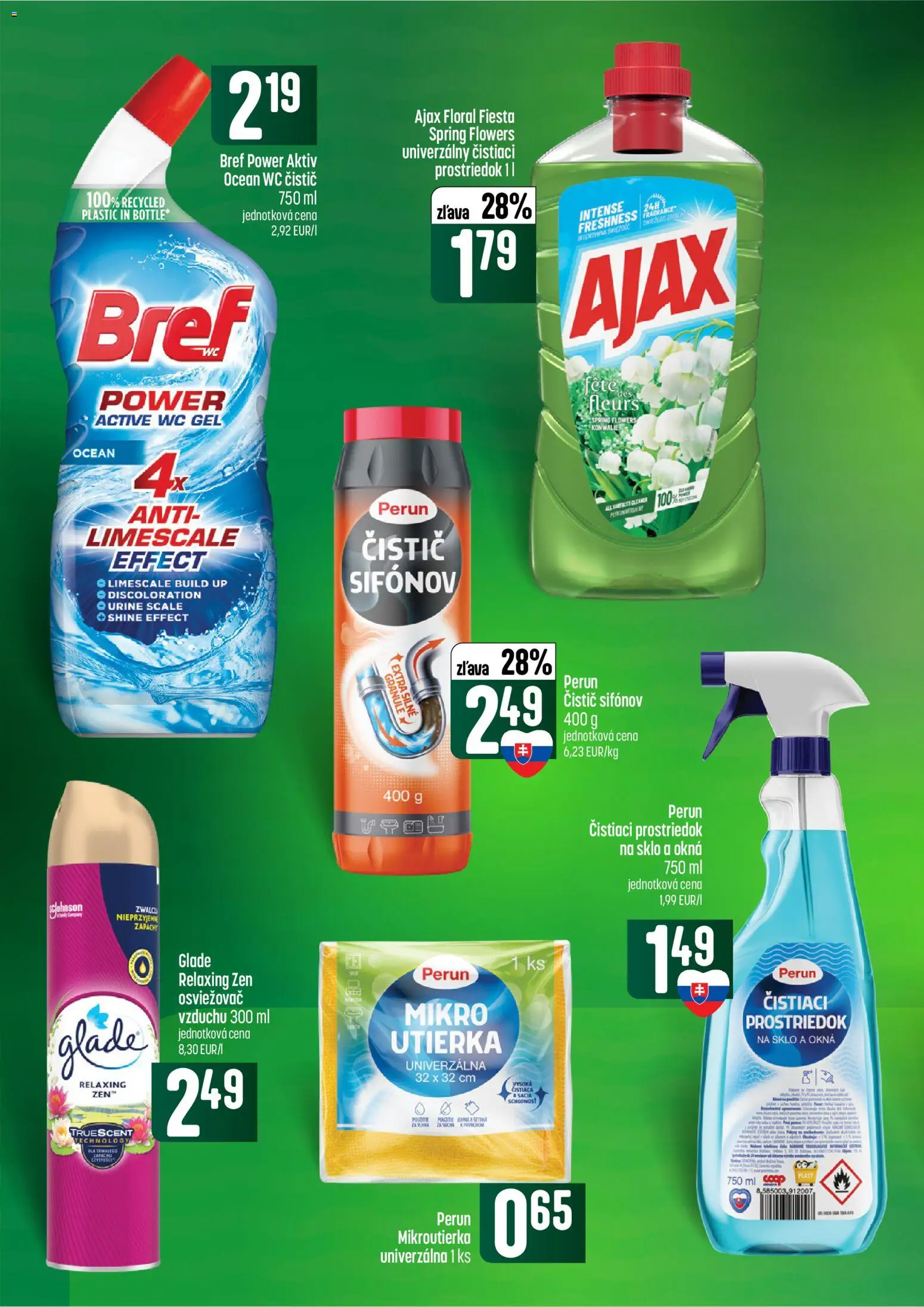 Náhľad COOP Jednota letáku platného od 08.10.2026 - Wc, Granule, Čistiaci prostriedok
