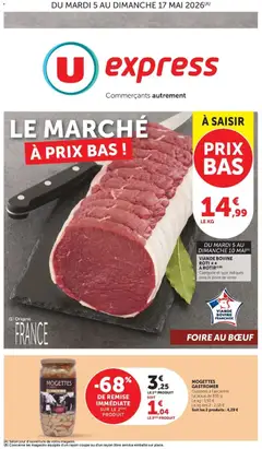 Prévisualisation de U Express - Jour de Marché du magasin U Express formulaire valide 05/05/2026